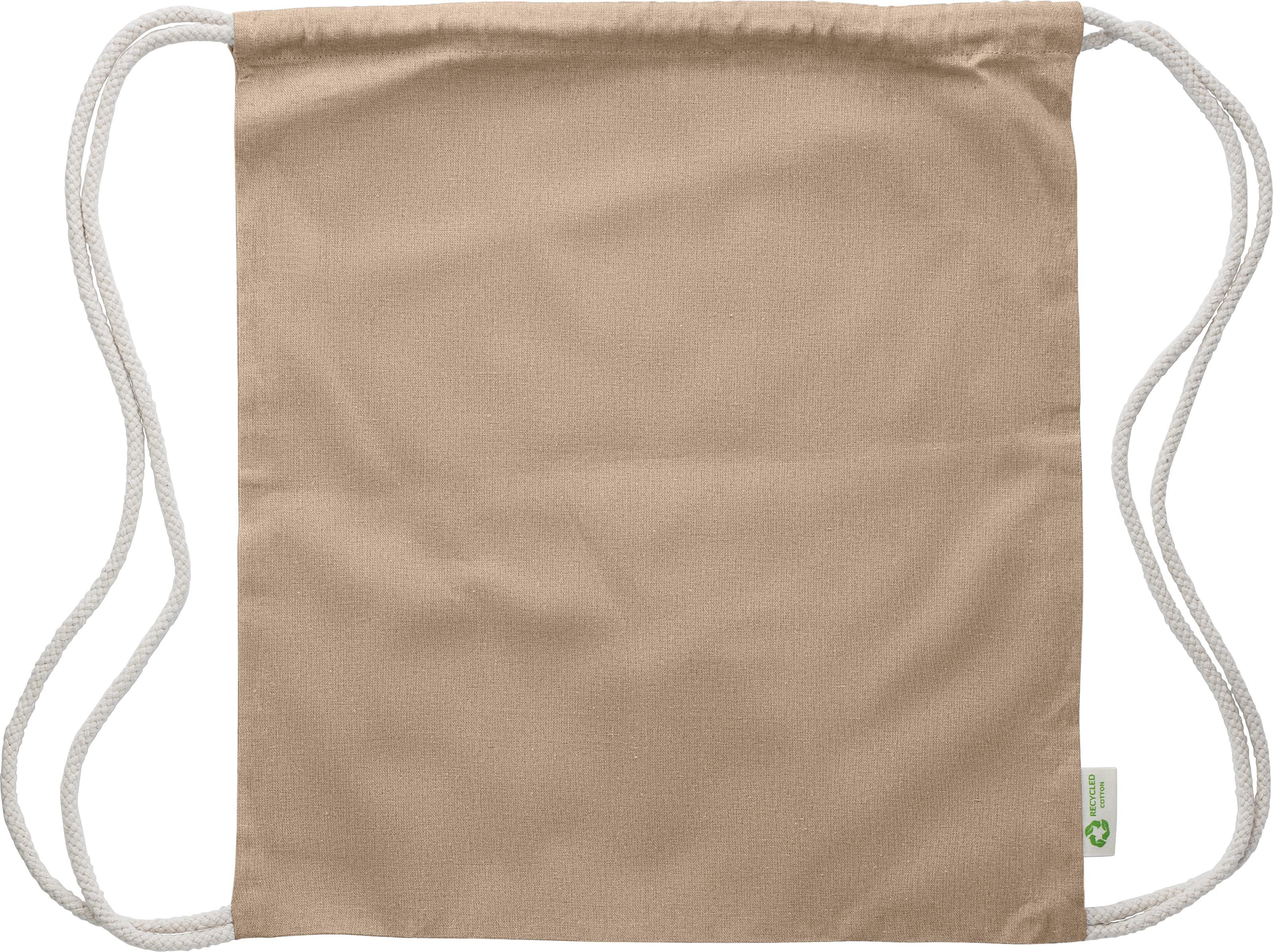 Kordelzugtasche aus recycelter Baumwolle (120 gr/m2) Joy
