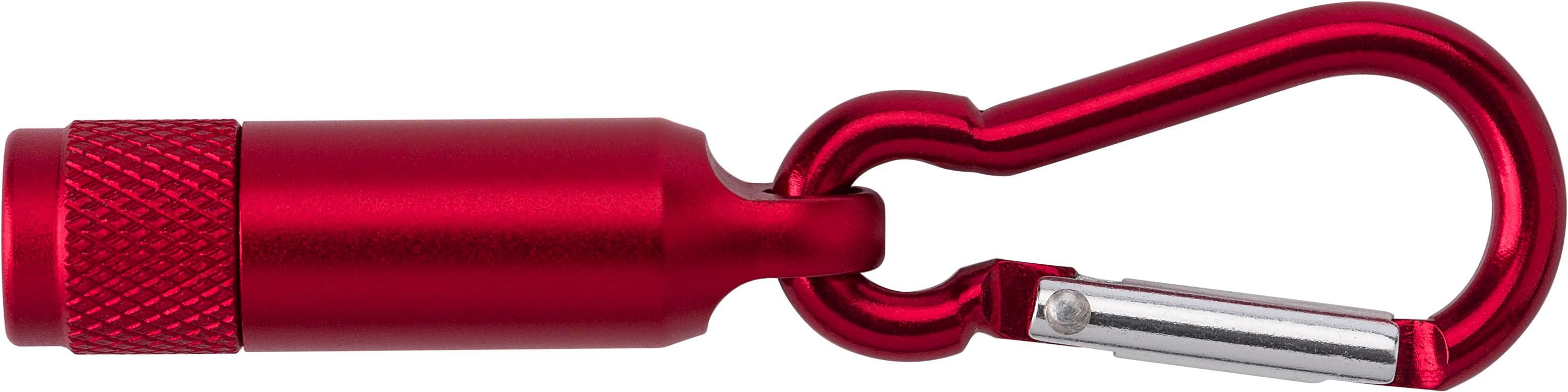 Mini-Taschenlampe aus Aluminium mit Karabiner Tracy