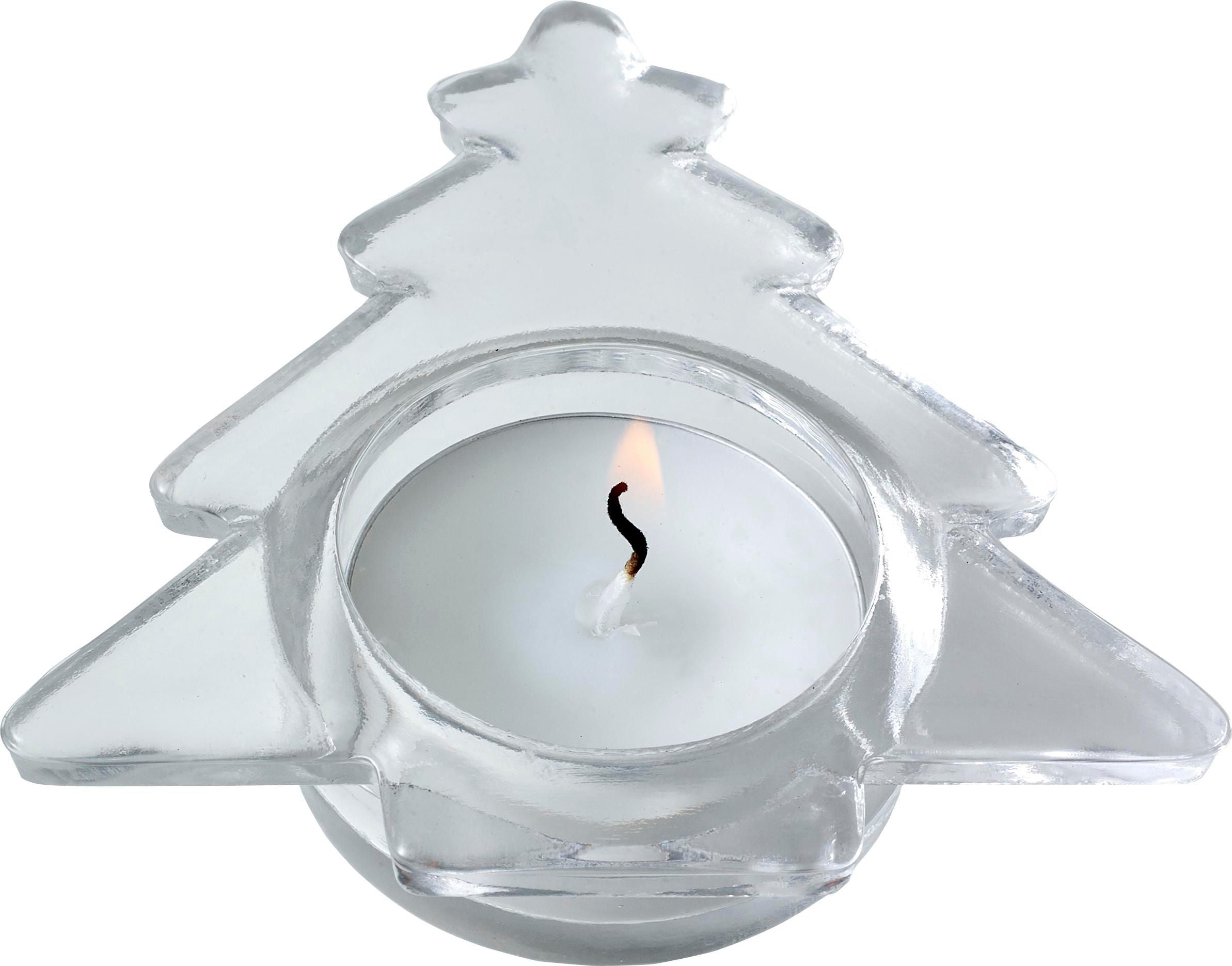 Teelichthalter aus Glas Casey