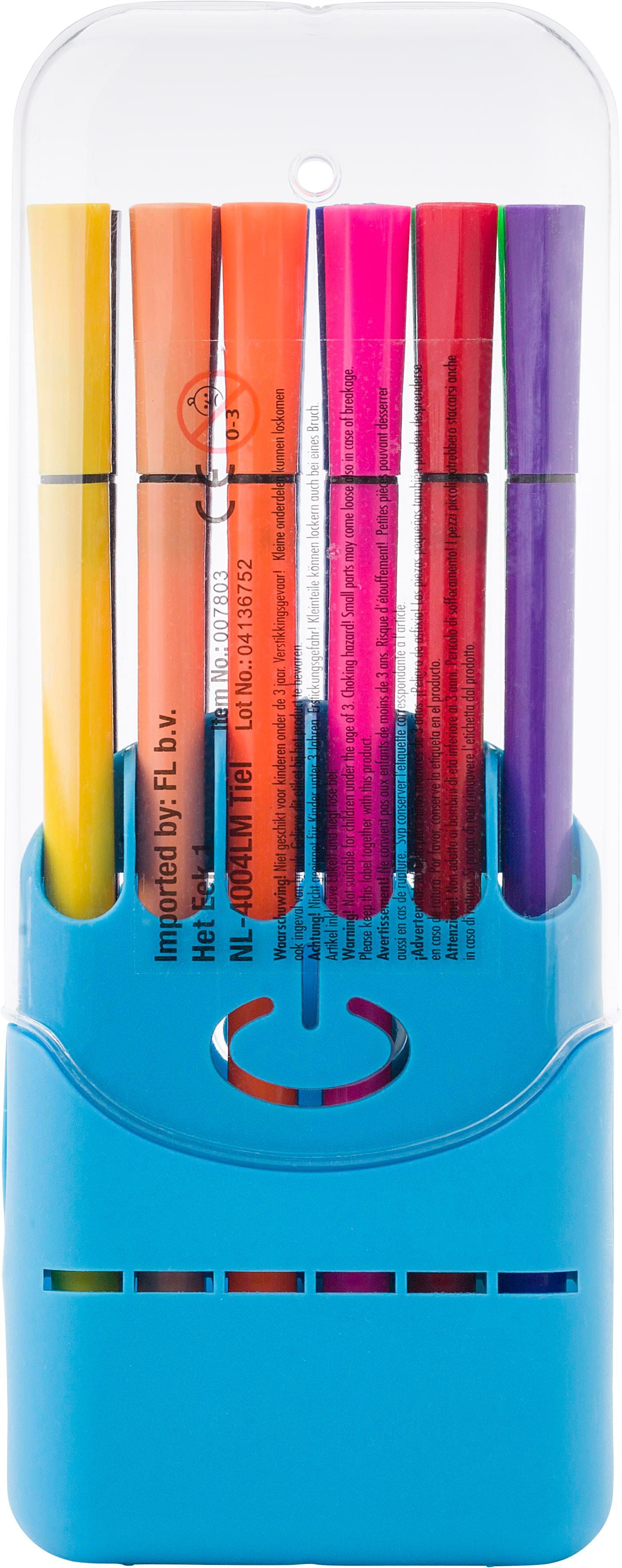 Filzstift-Set aus Kunststoff Evan