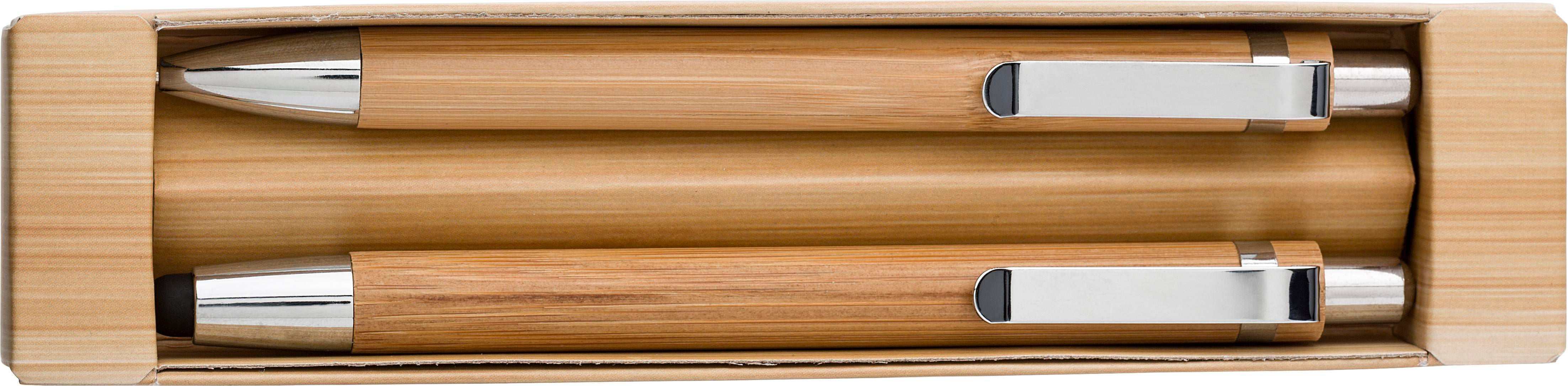 Kugelschreiber-Set aus Bambus Darlene