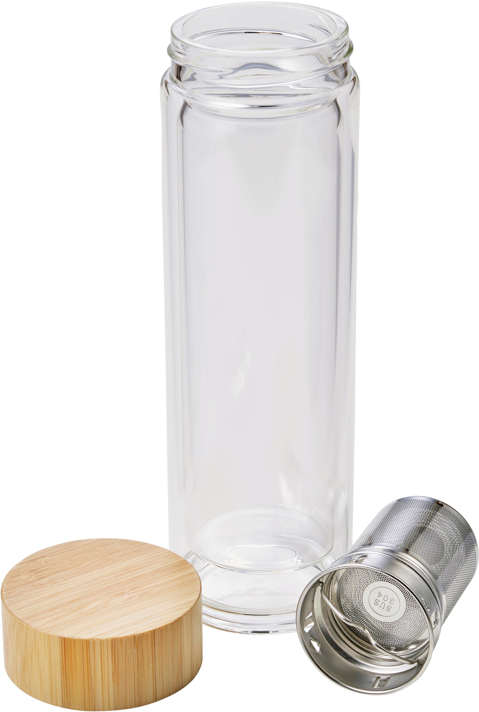 Doppelwandige Glasflasche Vicente