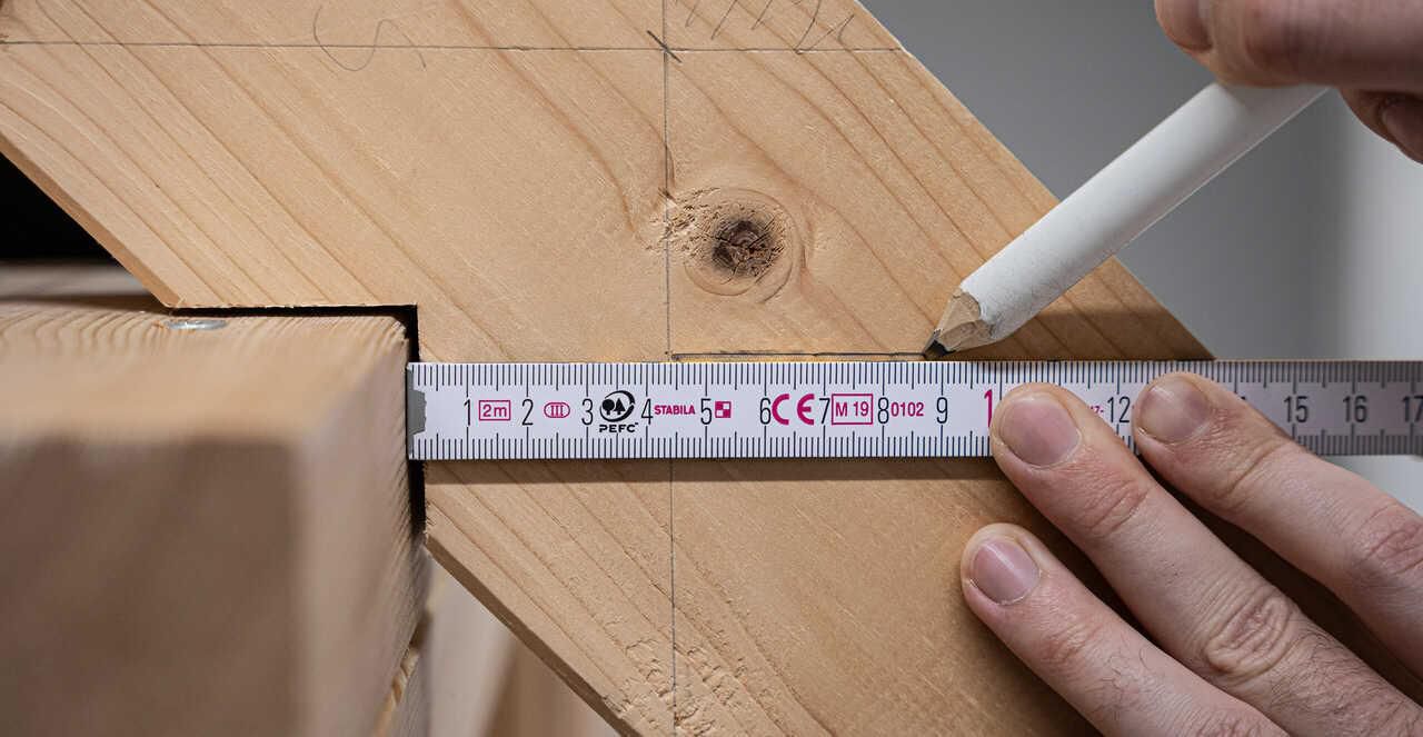 Faltbarer Zollstock aus Holz Jessica 400 Serie