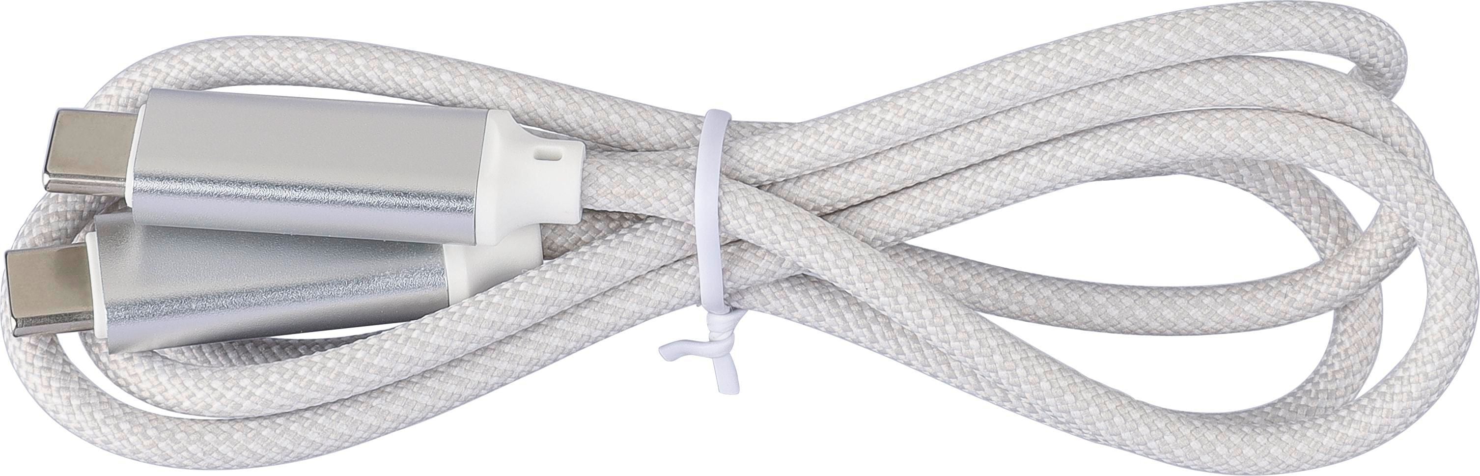 Ladekabel aus Nylongewebe 65W Claudia