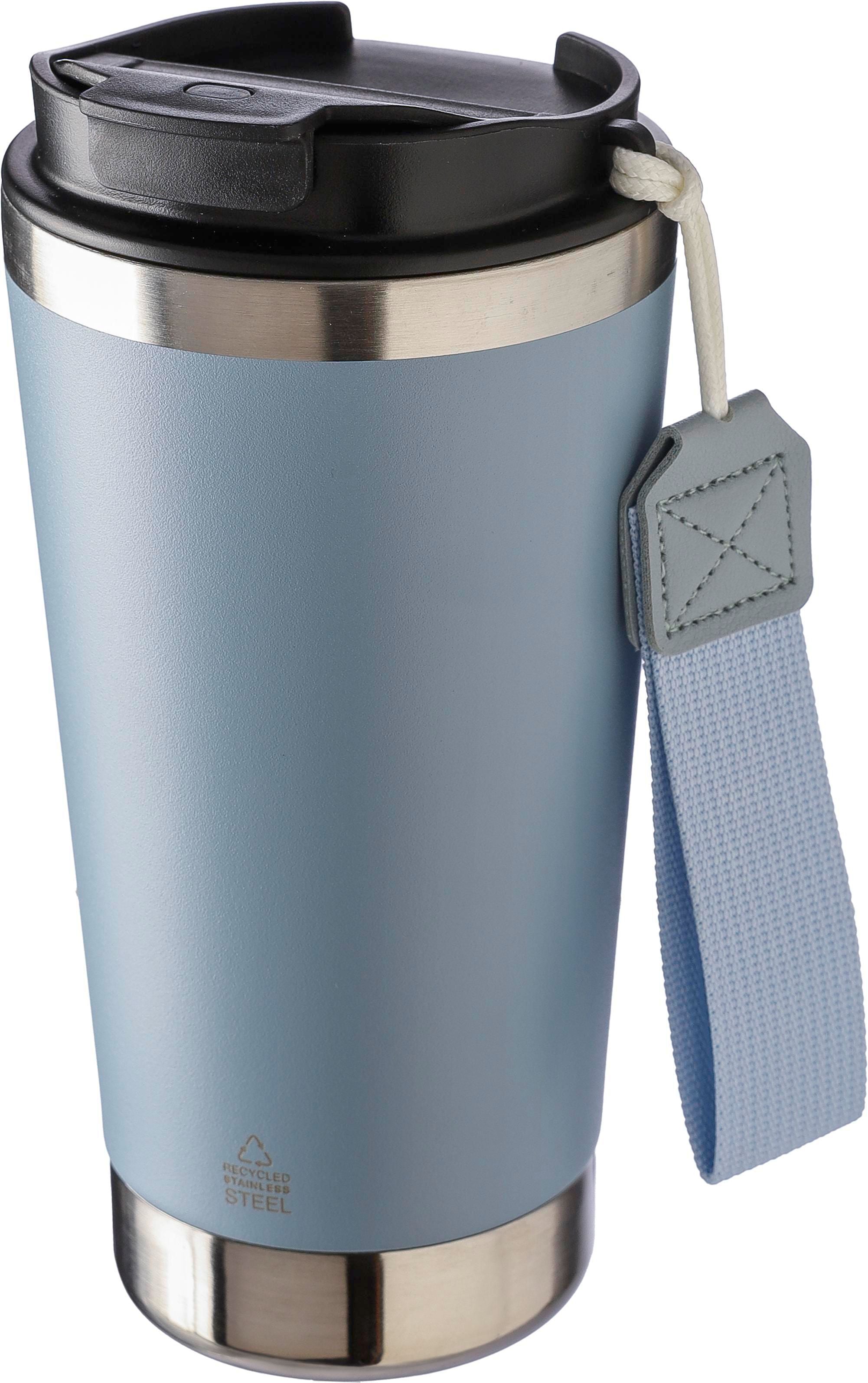 Doppelwandiger Trinkbecher aus recyceltem Edelstahl 500 ml Kayla
