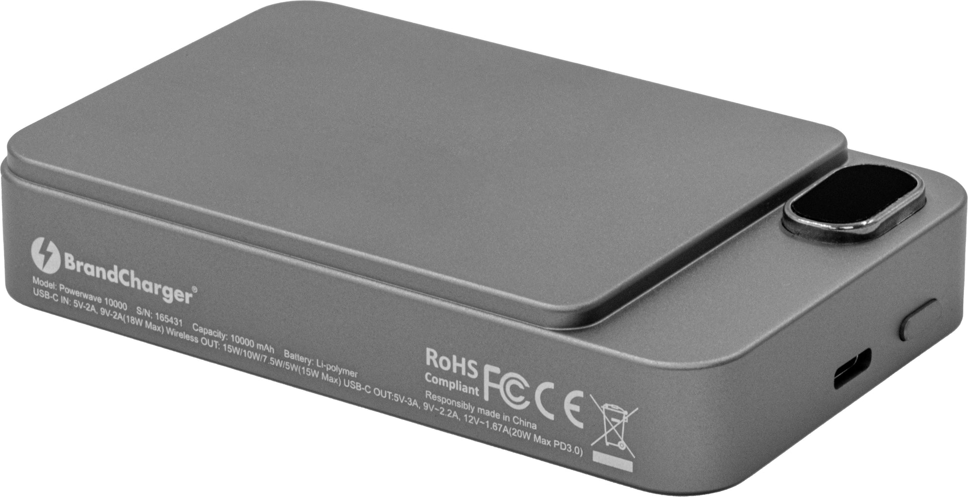 BrandCharger Powerwave 10000 kabellose Powerbank