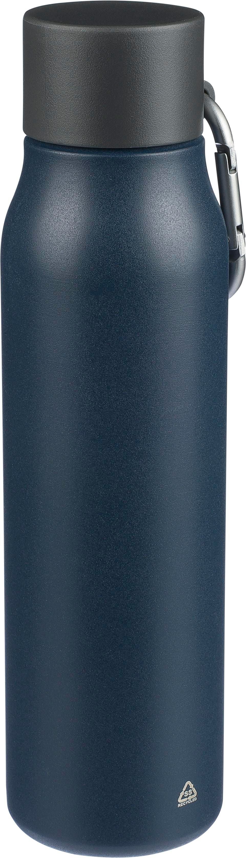 Doppelwandige Trinkflasche aus recyceltem Edelstahl (600 ml) Cassian