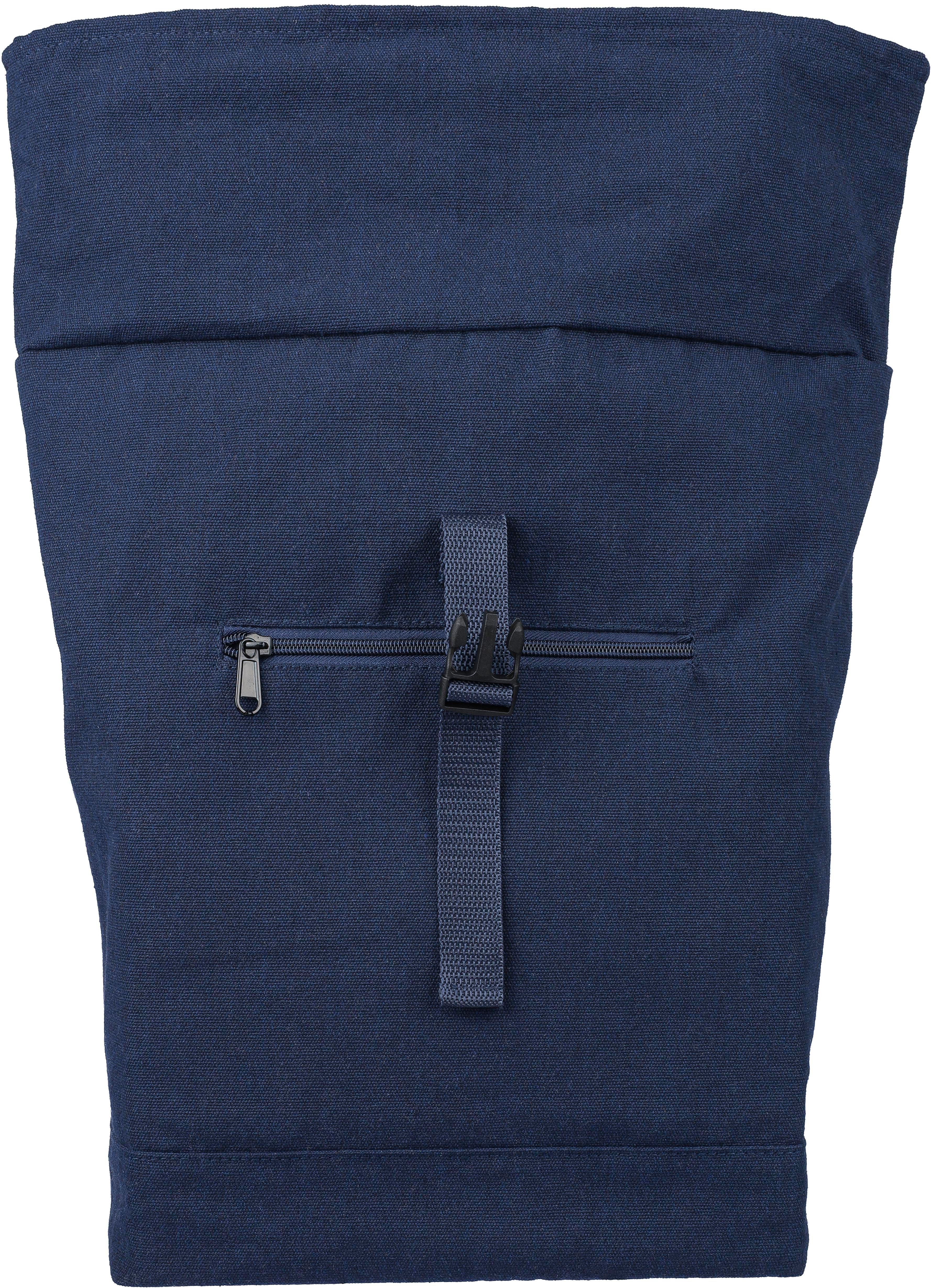 Rolltop-Rucksack Thaddeus aus recyceltem Poly-Baumwollgewebe (330 g/m2)