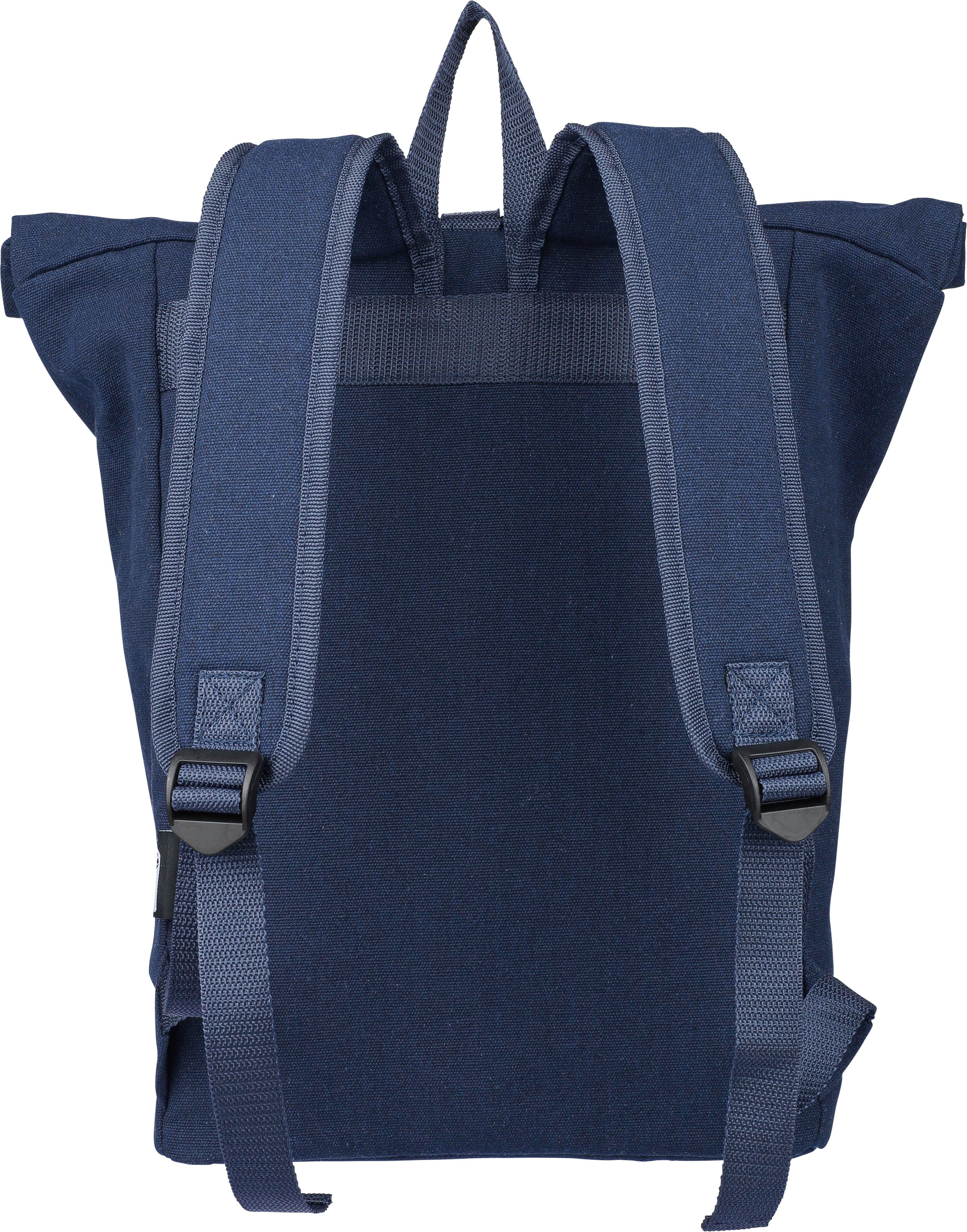Rolltop-Rucksack Thaddeus aus recyceltem Poly-Baumwollgewebe (330 g/m2)