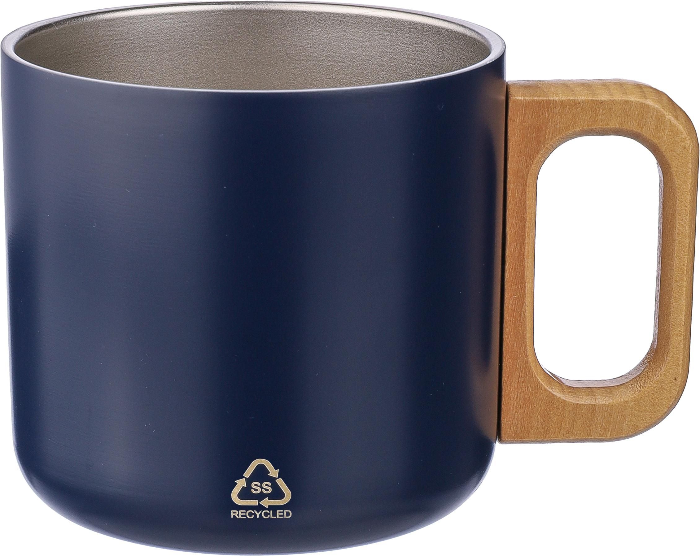 Doppelwandiger Becher aus recyceltem Edelstahl 400 ml Dwight