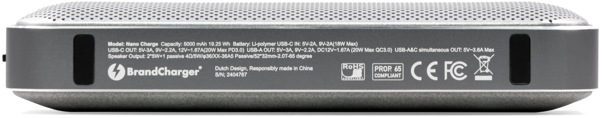 BrandCharger Nano Charge kabelloser Lautsprecher