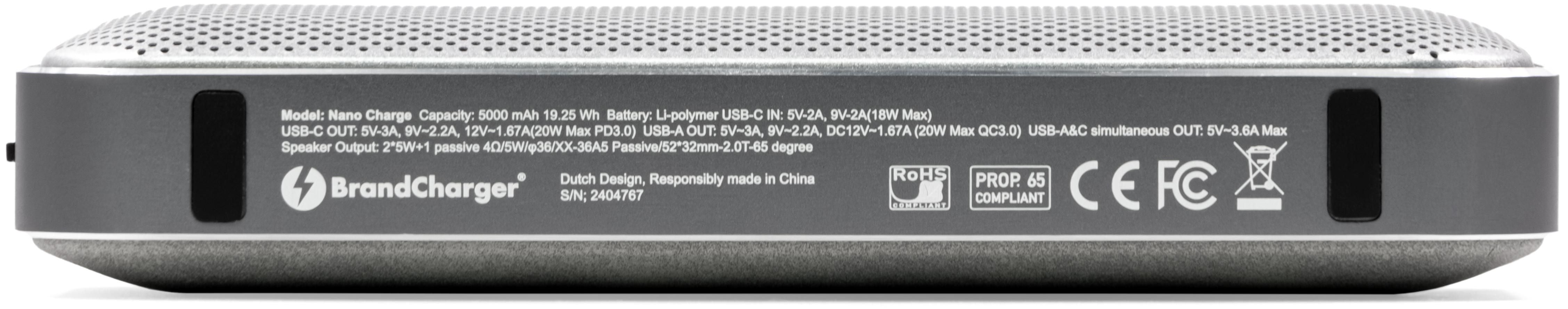 BrandCharger Nano Charge kabelloser Lautsprecher