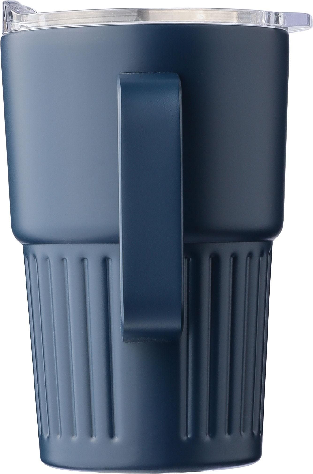 Recycelter Edelstahl-Reisebecher mit doppelter Wand (450 ml) Calo