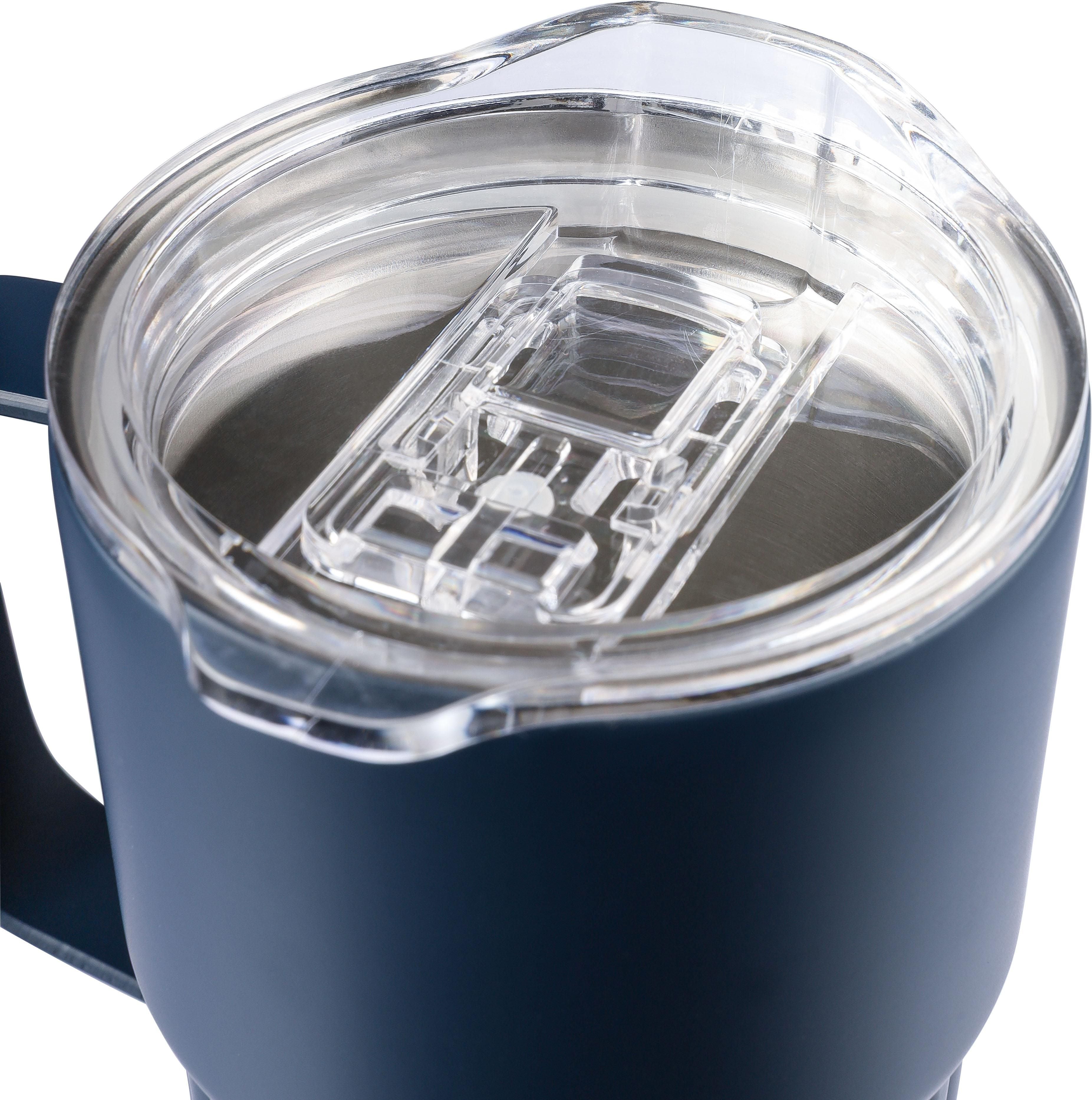 Recycelter Edelstahl-Reisebecher mit doppelter Wand (450 ml) Calo