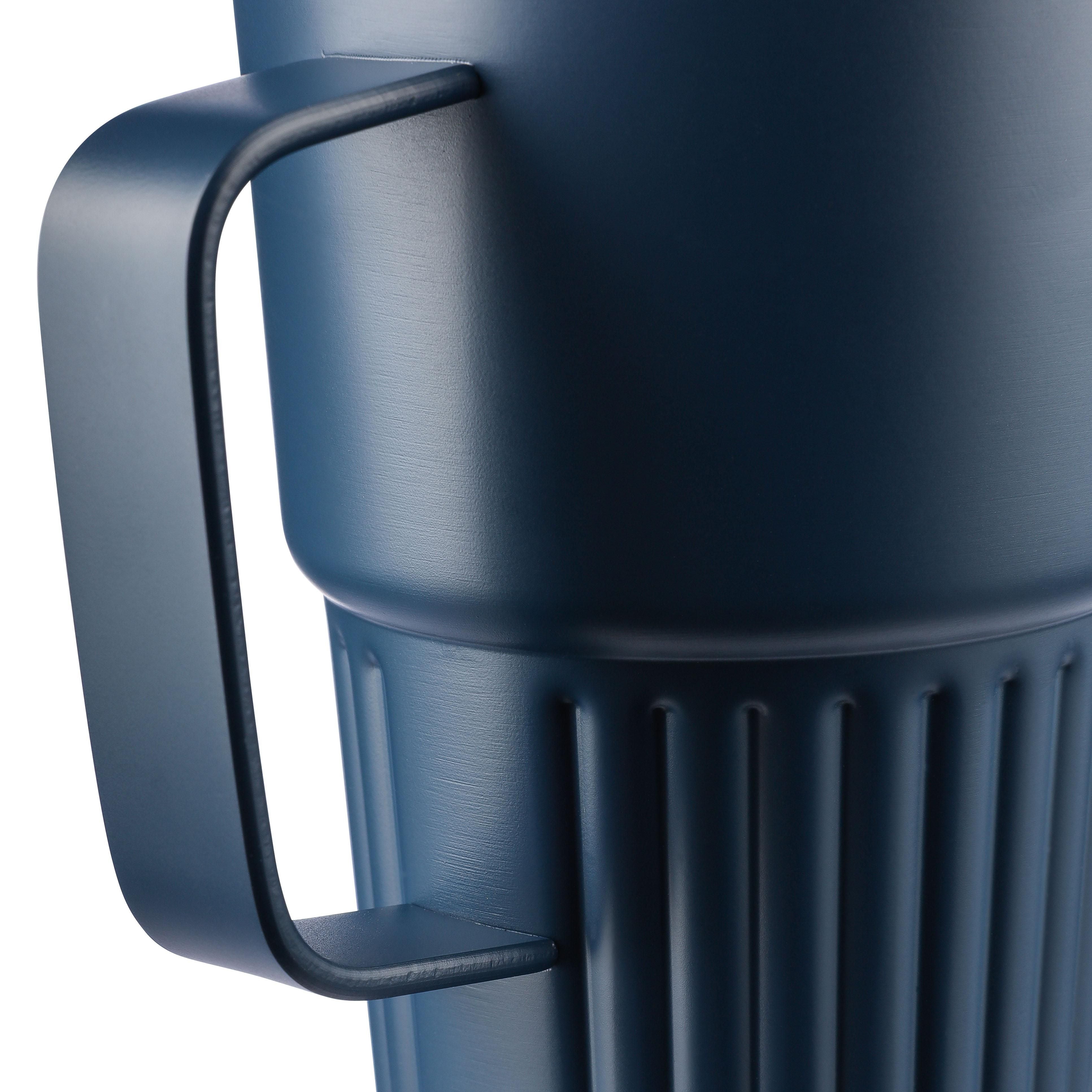 Recycelter Edelstahl-Reisebecher mit doppelter Wand (450 ml) Calo