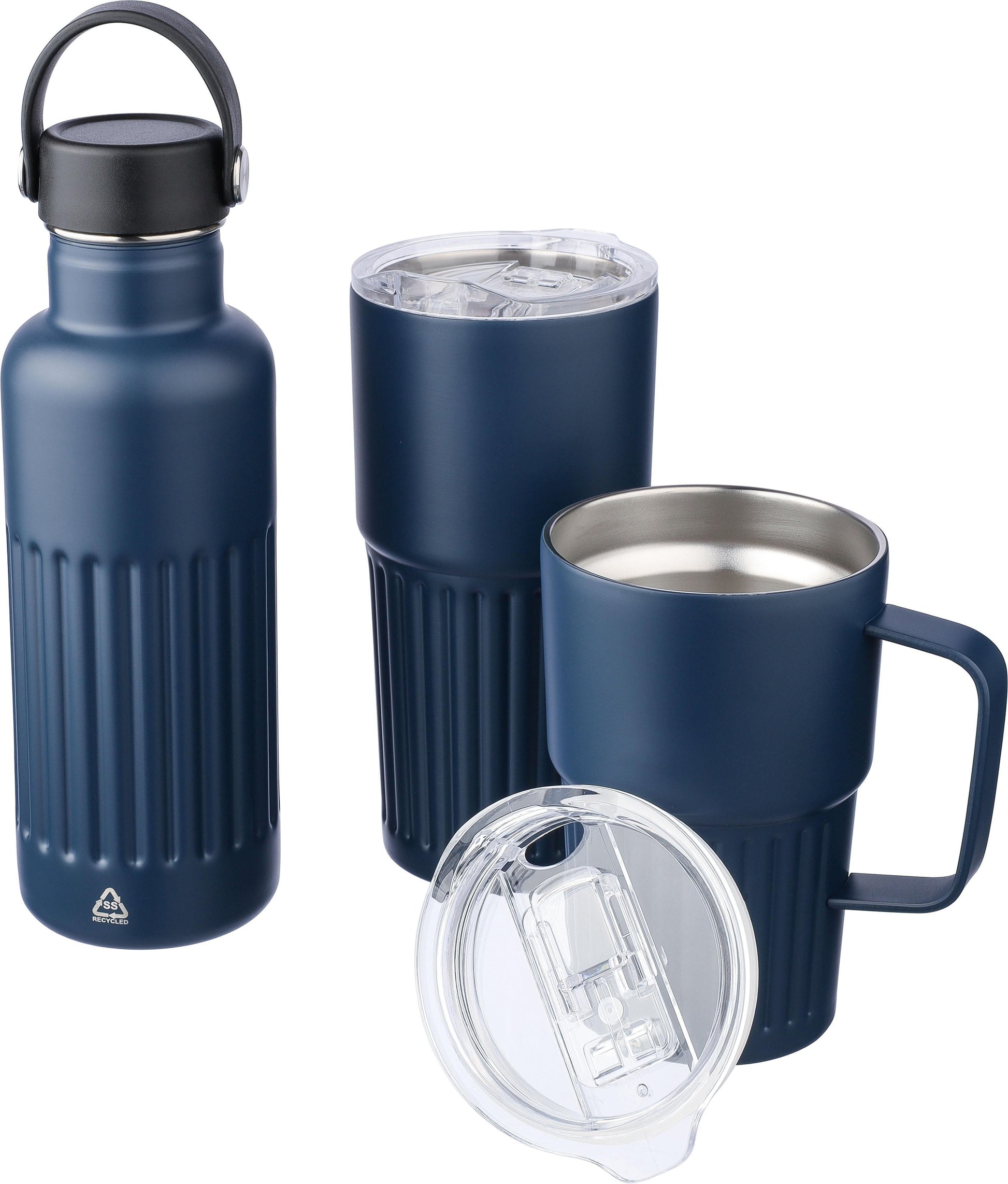Recycelter Edelstahl-Trinkbecher mit doppelter Wand (500 ml) Kael