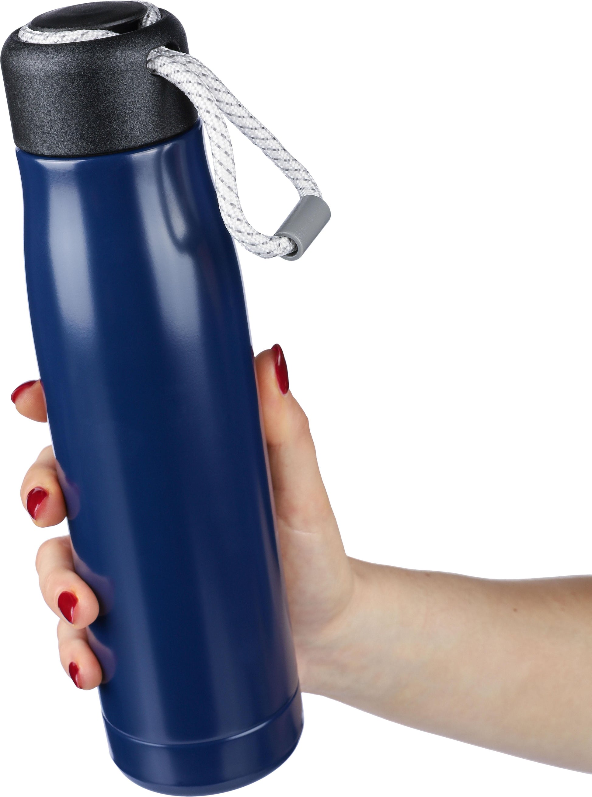 Doppelwandige Trinkflasche aus recyceltem Edelstahl (500 ml) Solene