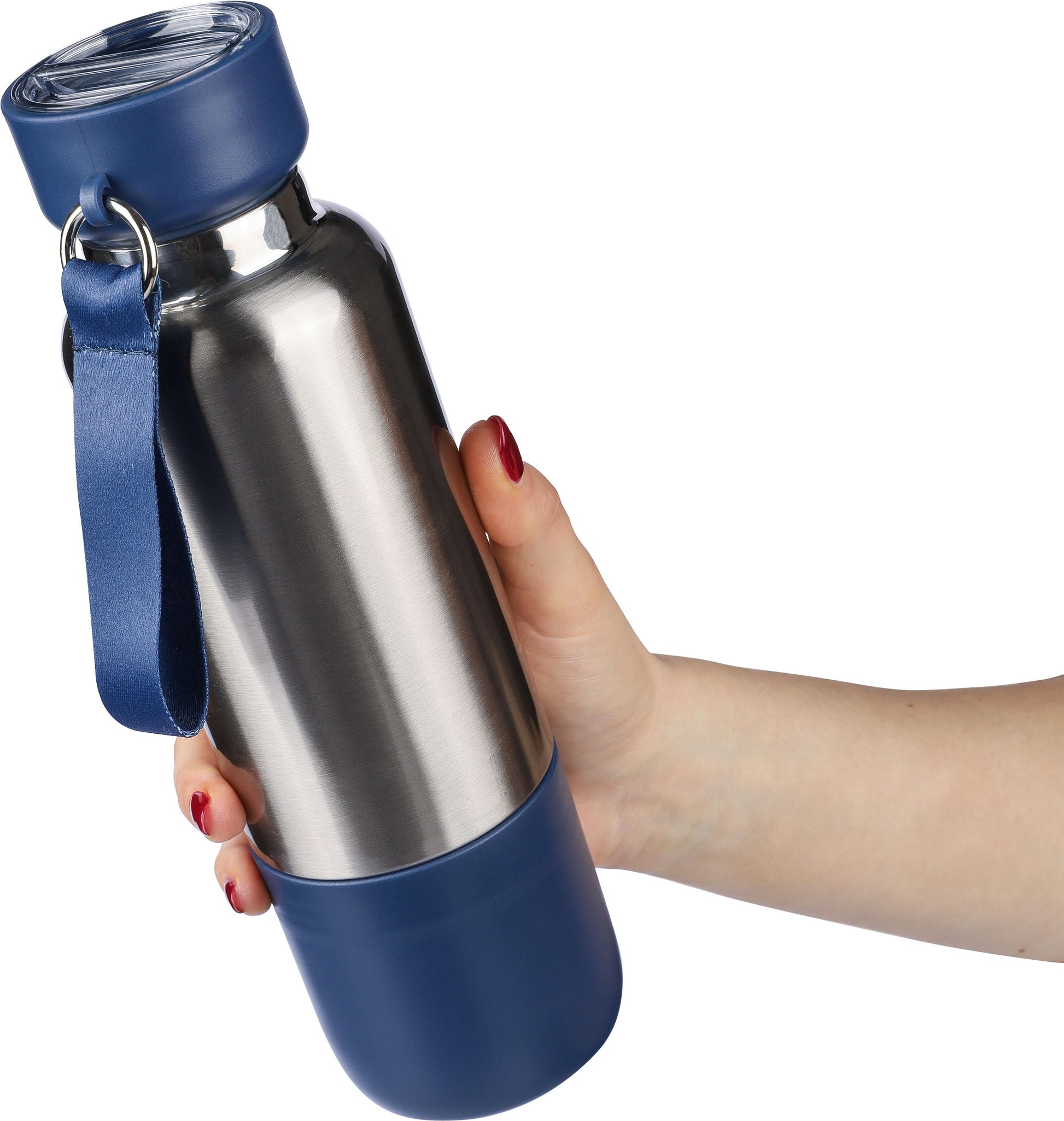 Doppelwandige Edelstahl-Trinkflasche (500 ml) Zev