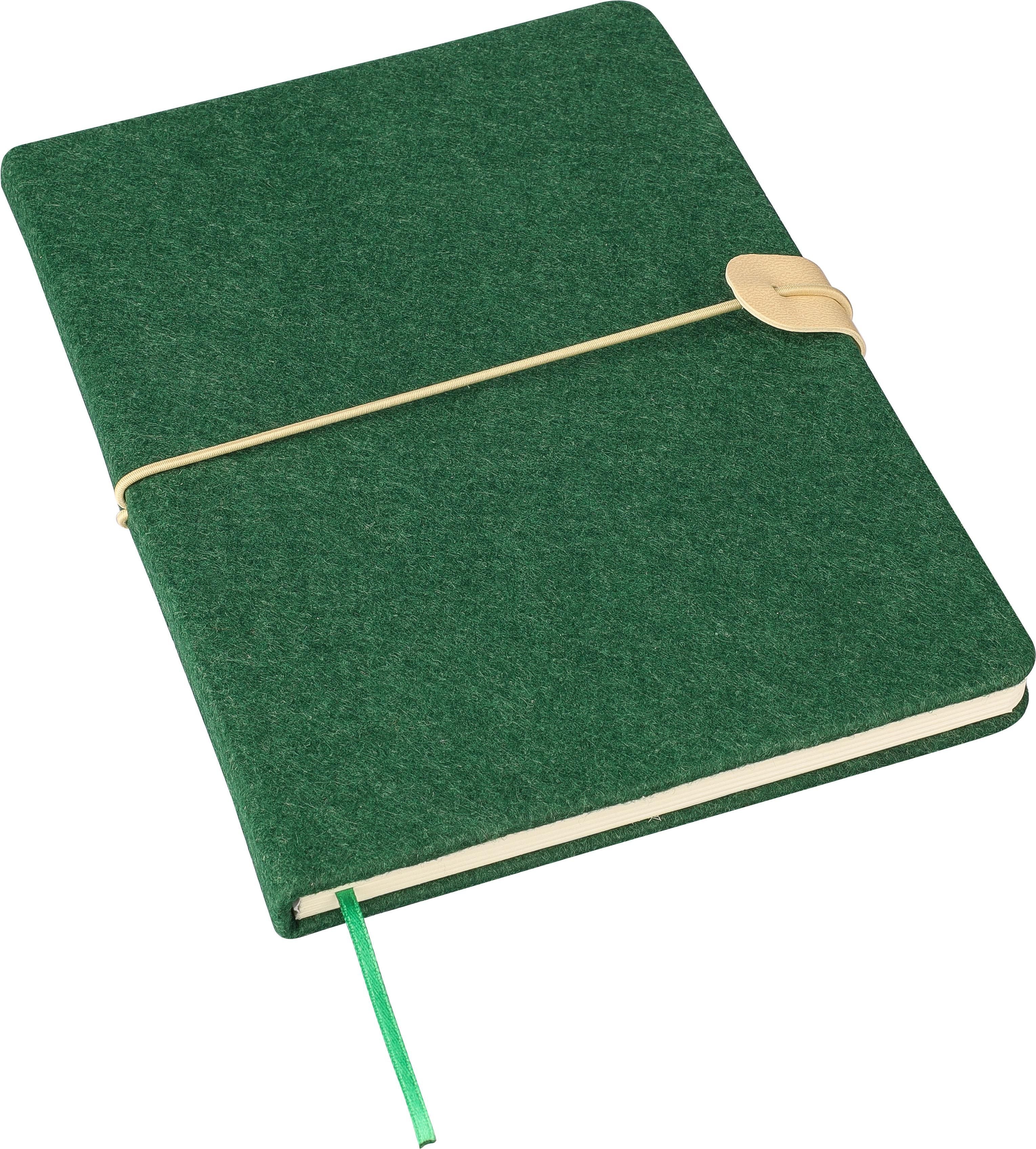 Notizbuch aus recyceltem Filz (A5) Dario Original