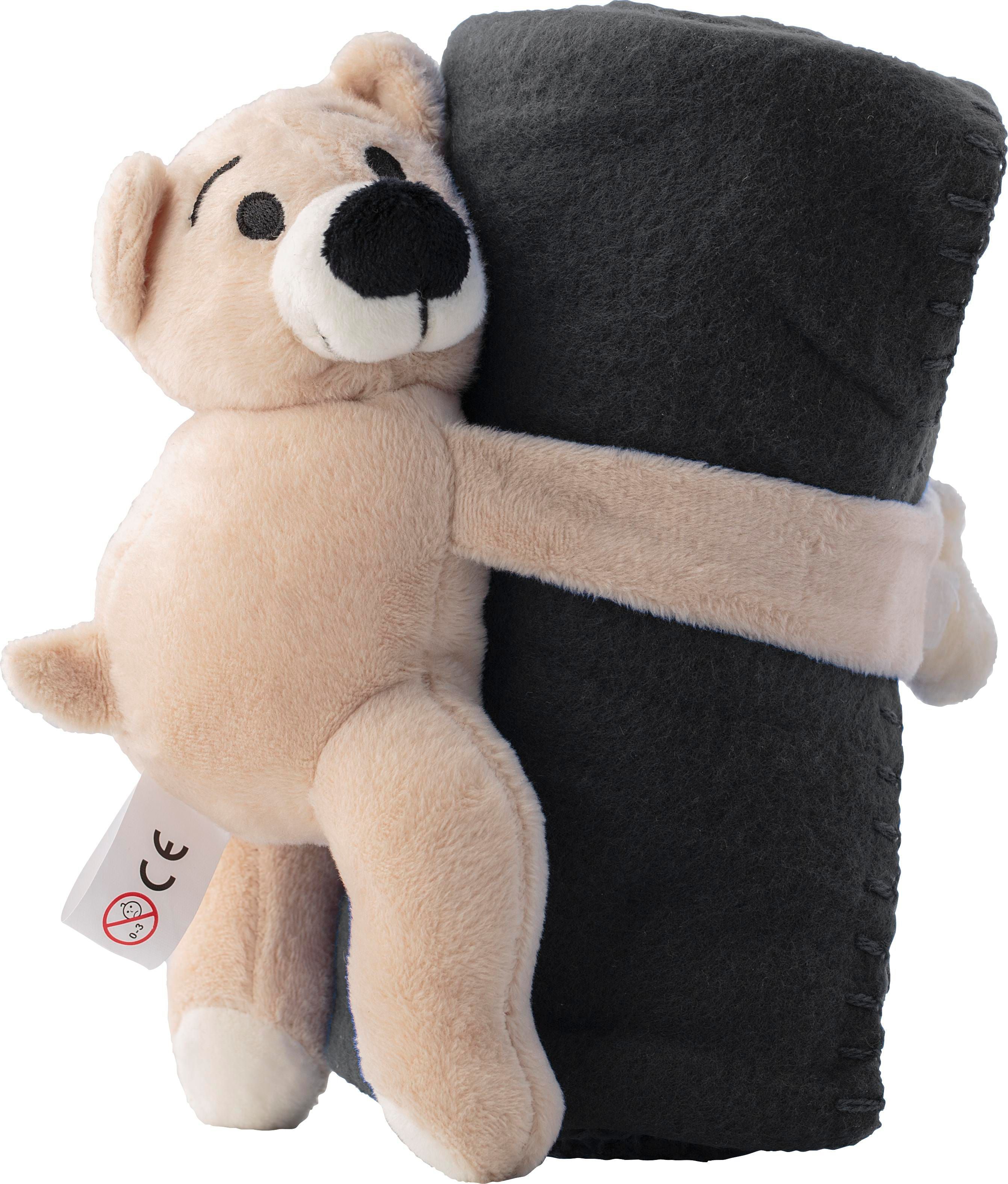 Plüschbär mit Fleecedecke Owen