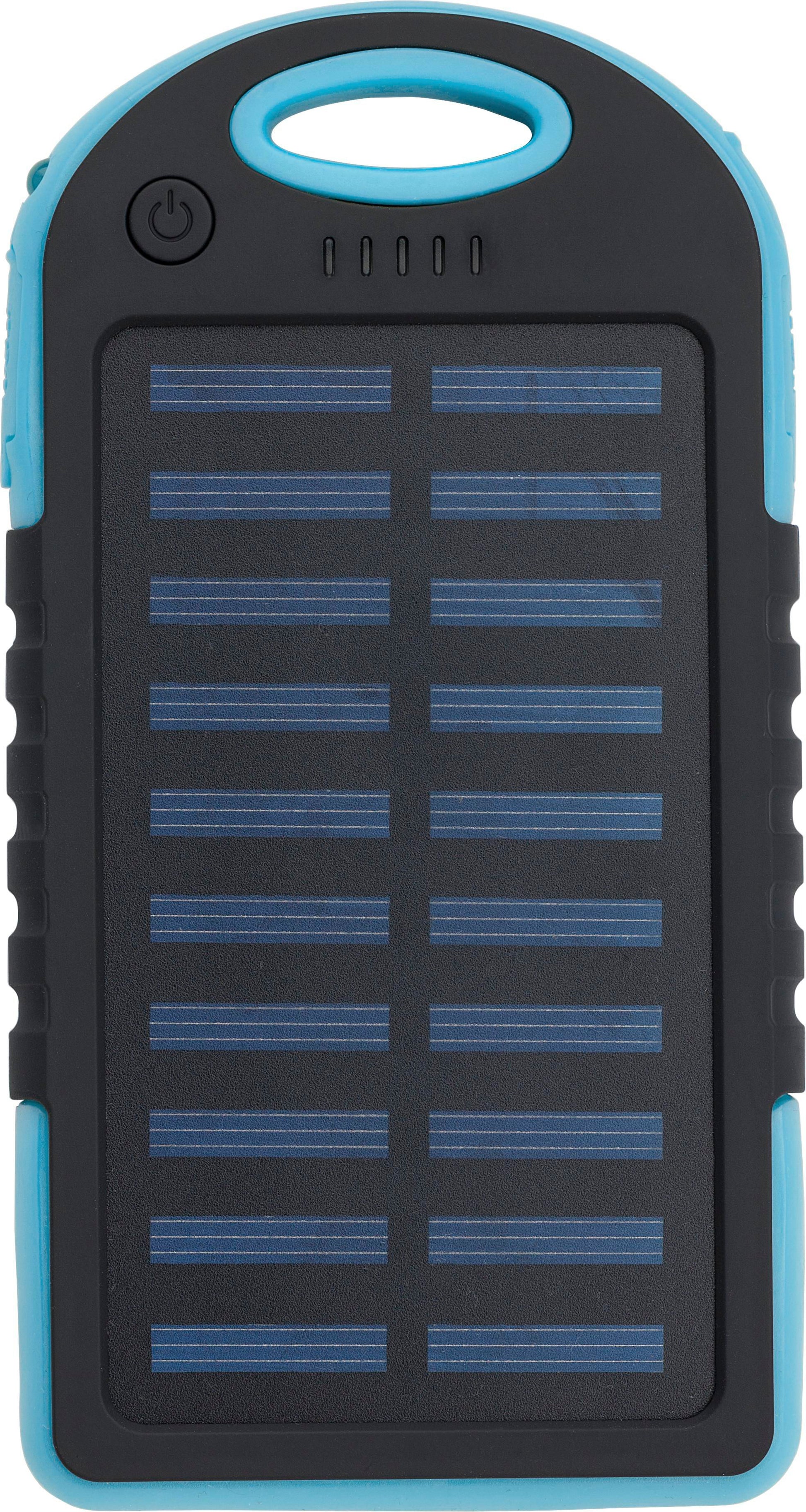 Gummierte ABS Solar-Powerbank Arin