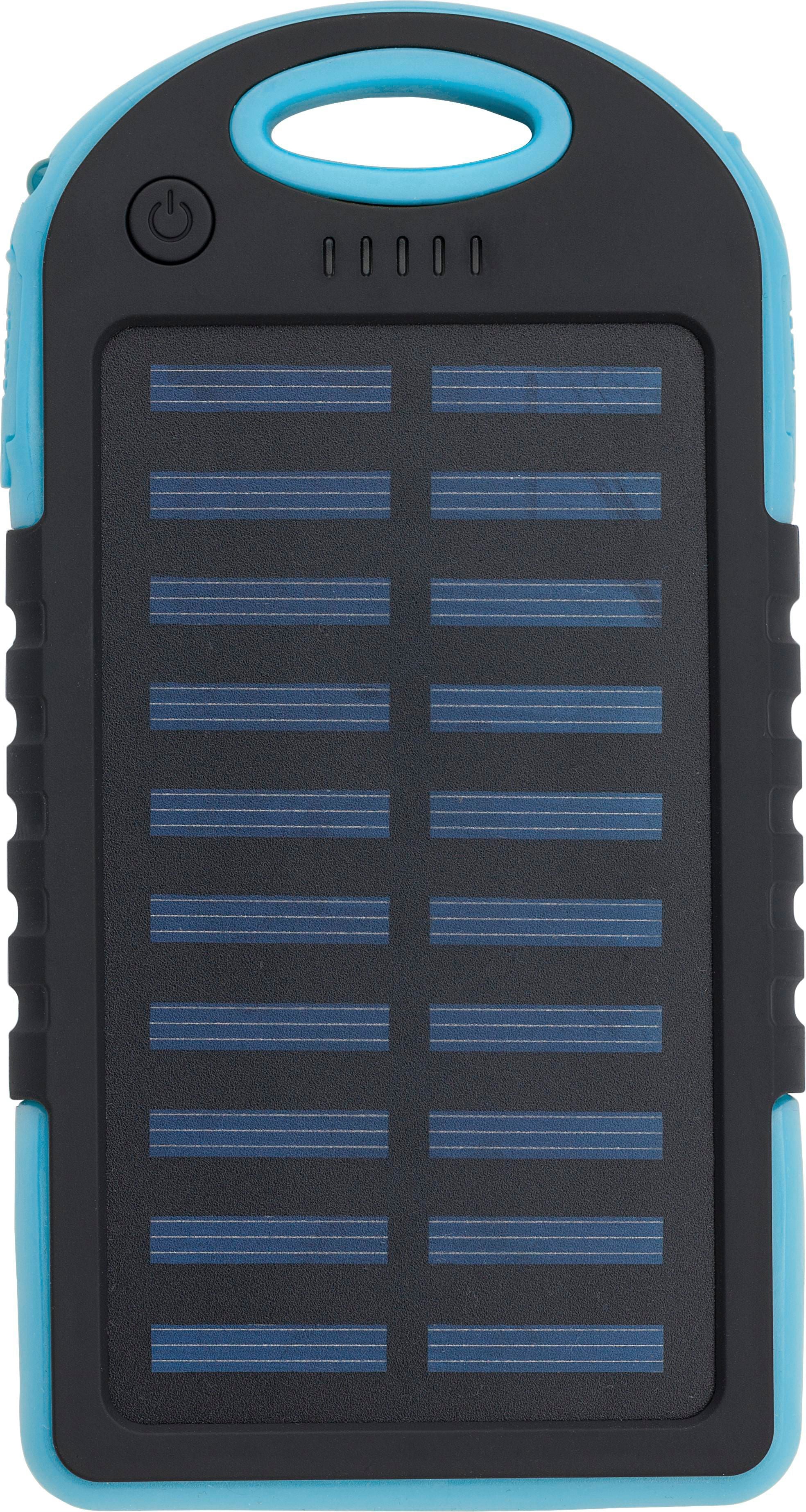 Gummierte ABS Solar-Powerbank Arin