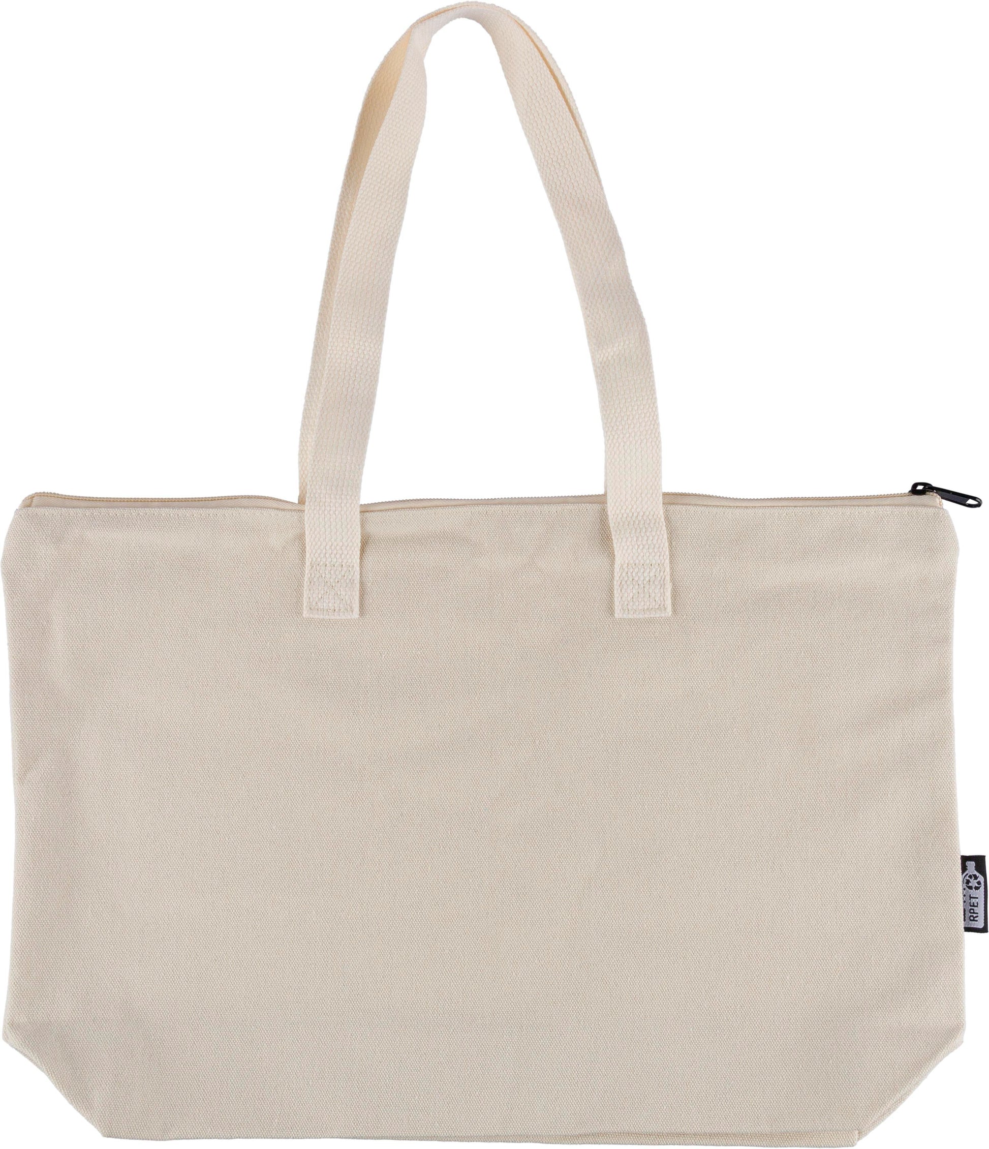 Tragetasche aus recyceltem Polycotton (330 g/m2) Malina