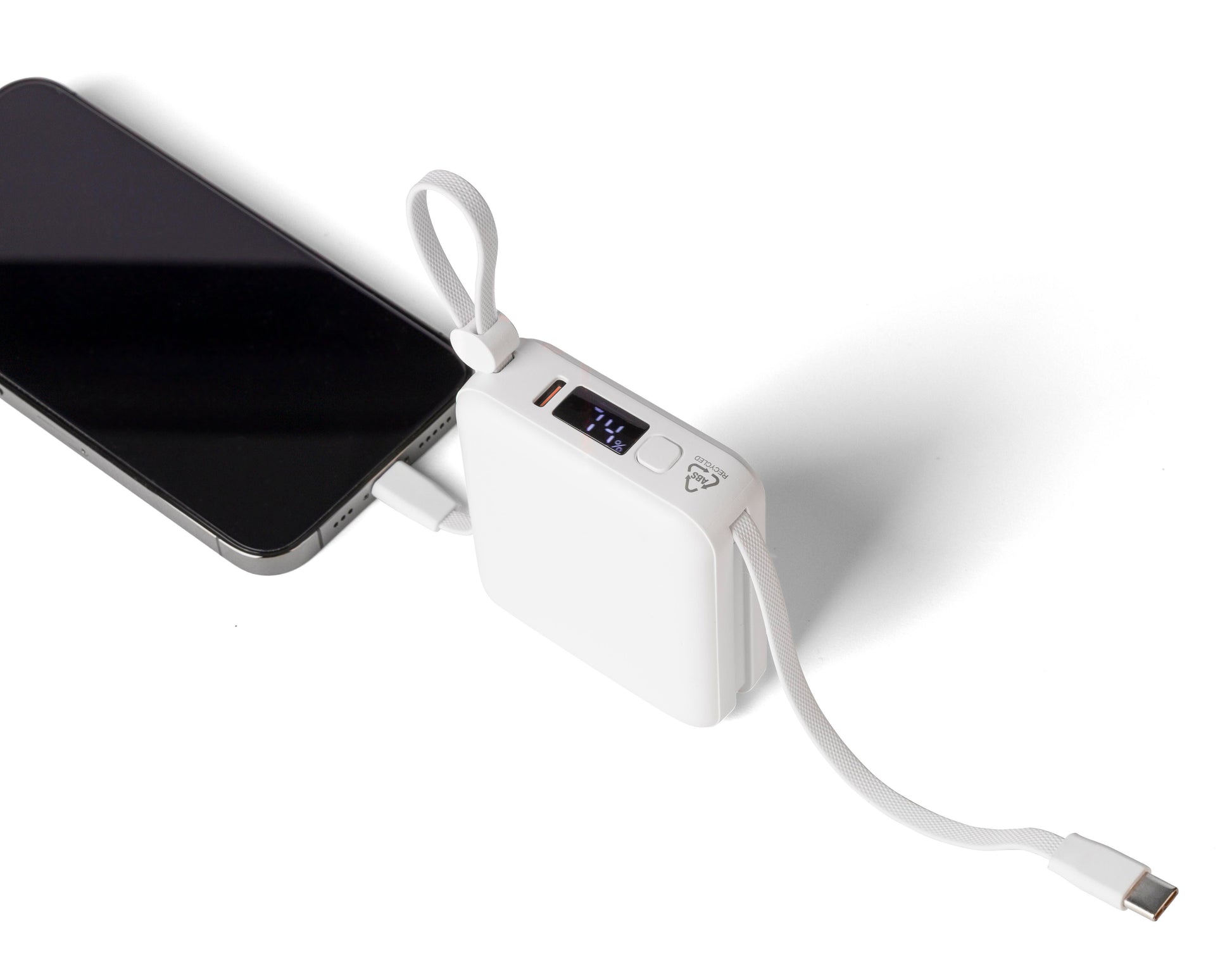 Recycelte ABS-Powerbank Jona