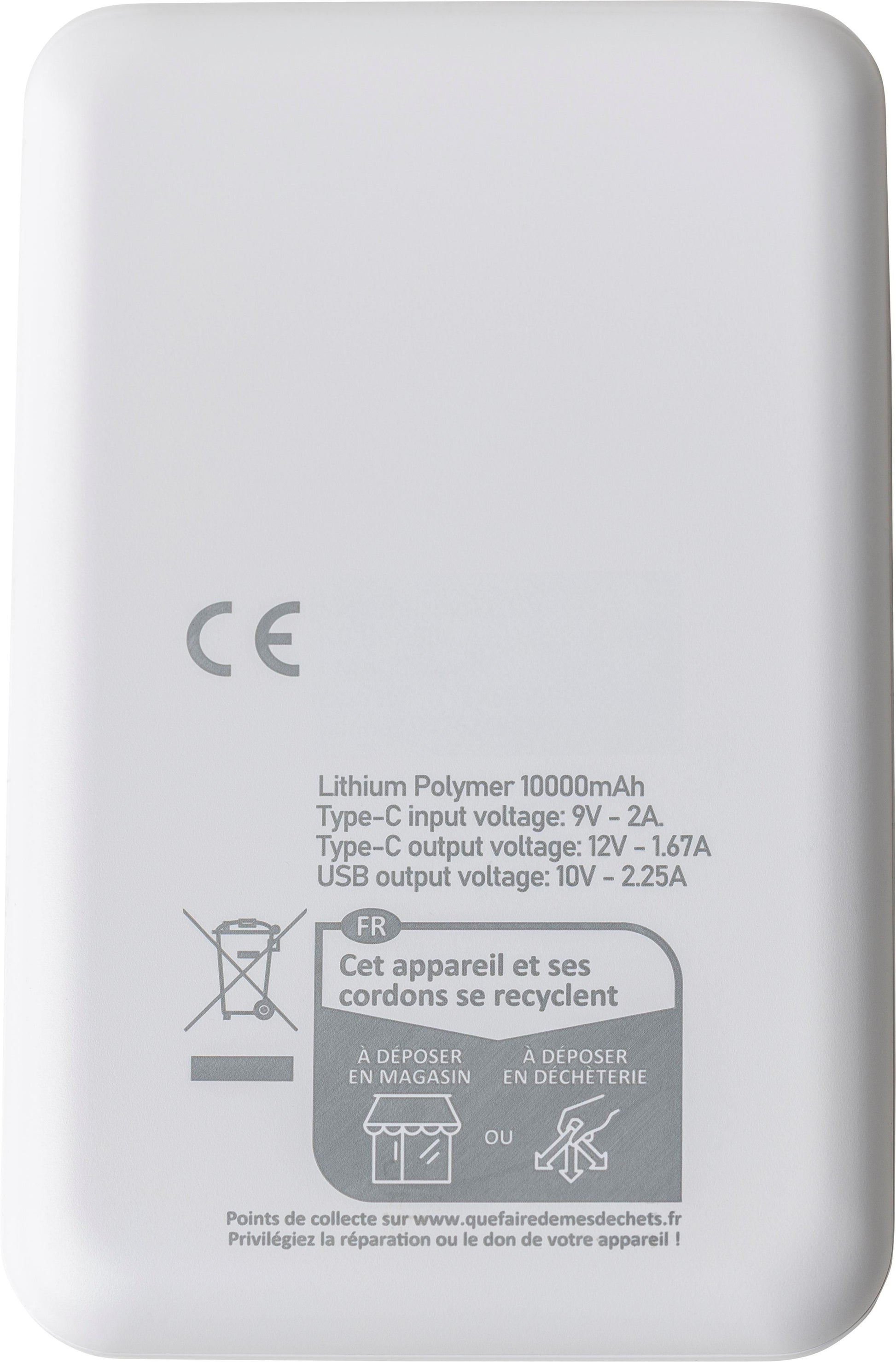 Recycelte ABS-Powerbank Tavi