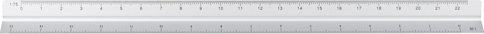 Aluminium-Dreiecklineal 30 cm Tavi