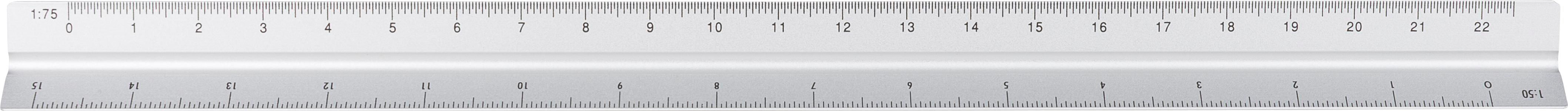 Aluminium-Dreiecklineal 30 cm Tavi