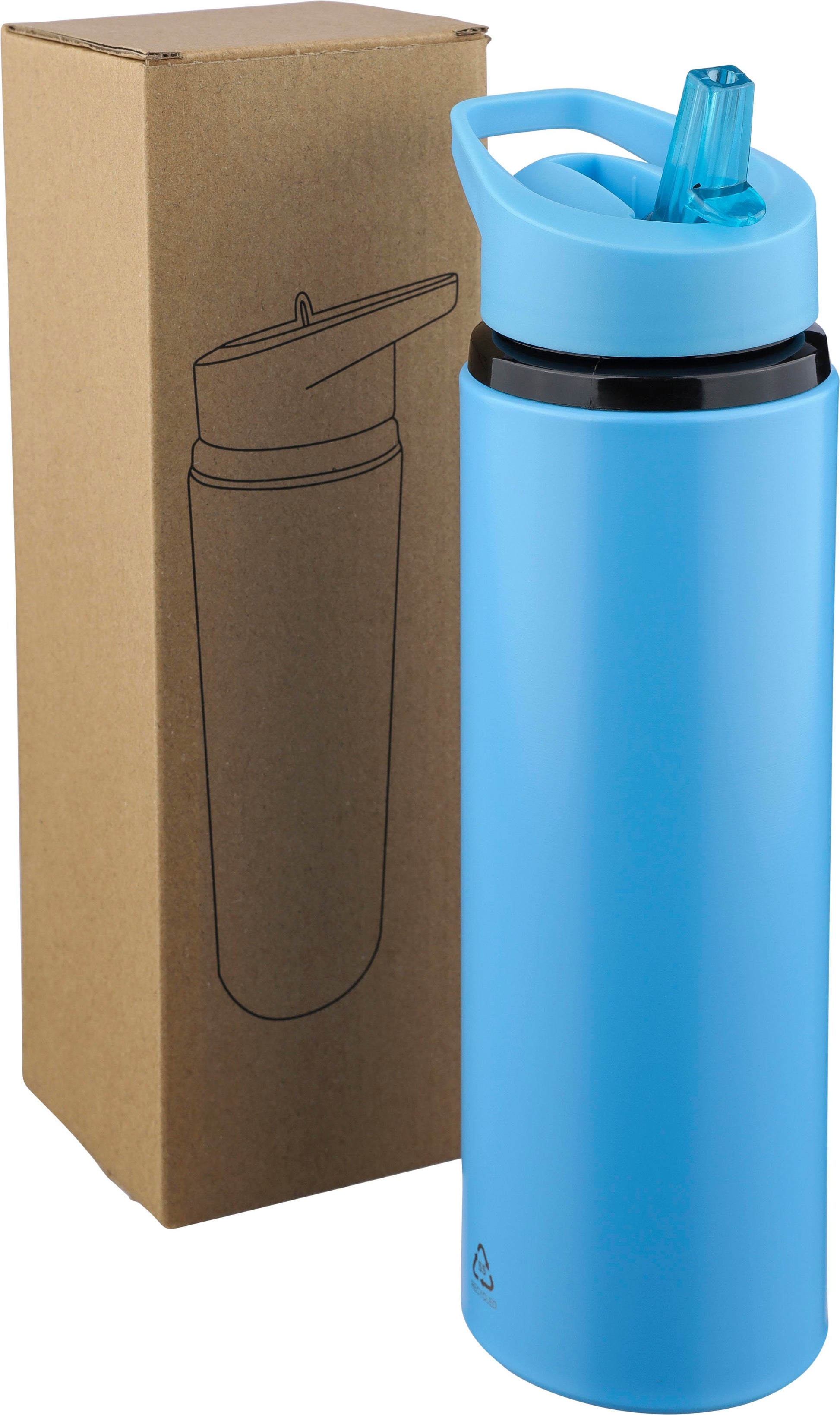 Recycelte Edelstahl-Trinkflasche (500 ml) Zeno