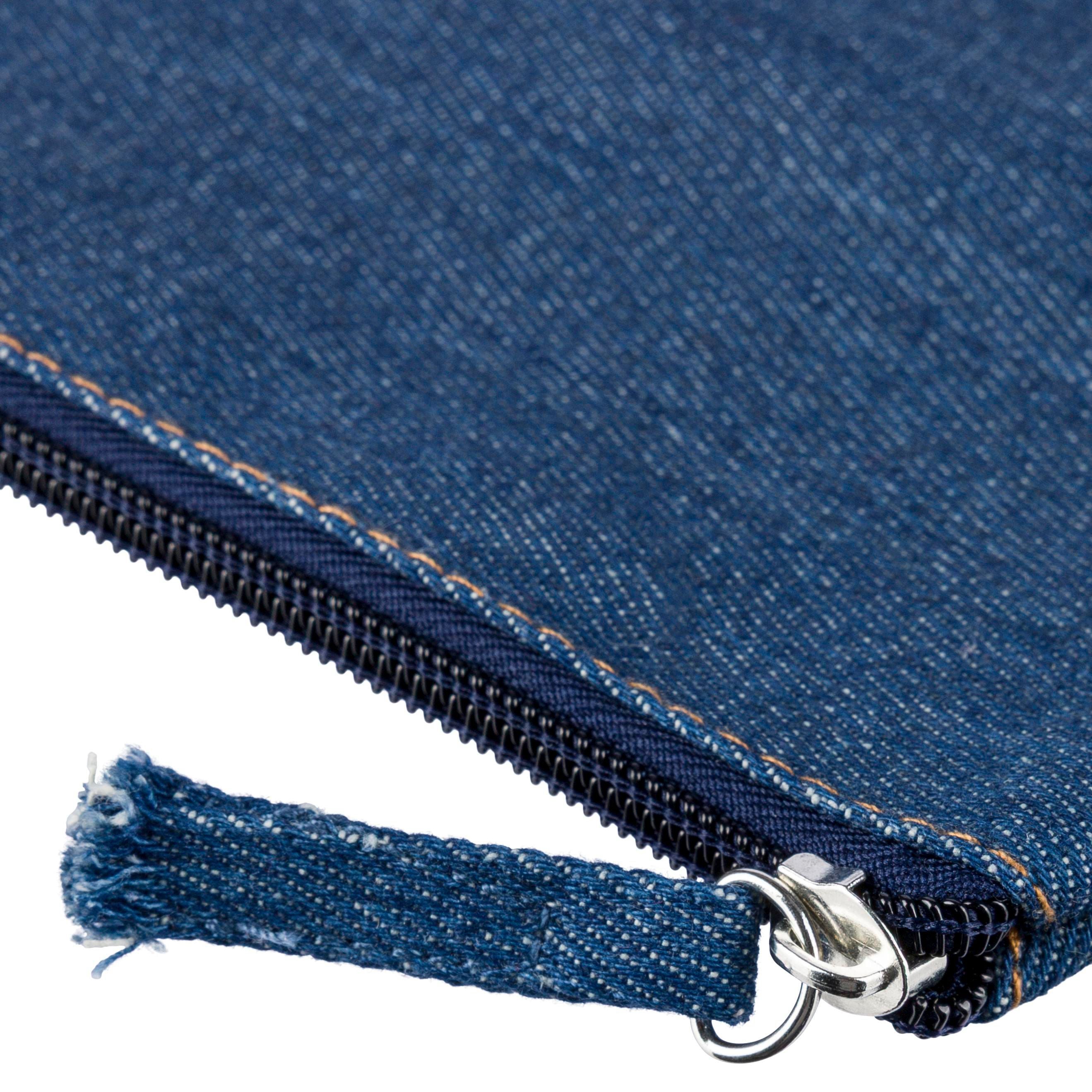Kosmetiktasche aus recyceltem Denim Orin