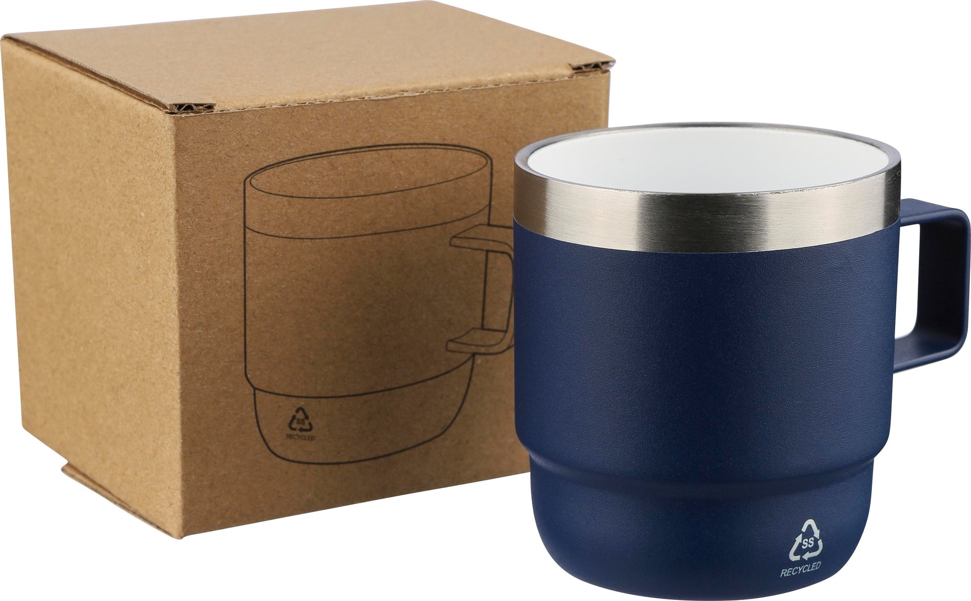 Recycelter Edelstahl-Becher mit doppelter Wand (180 ml) Lilia