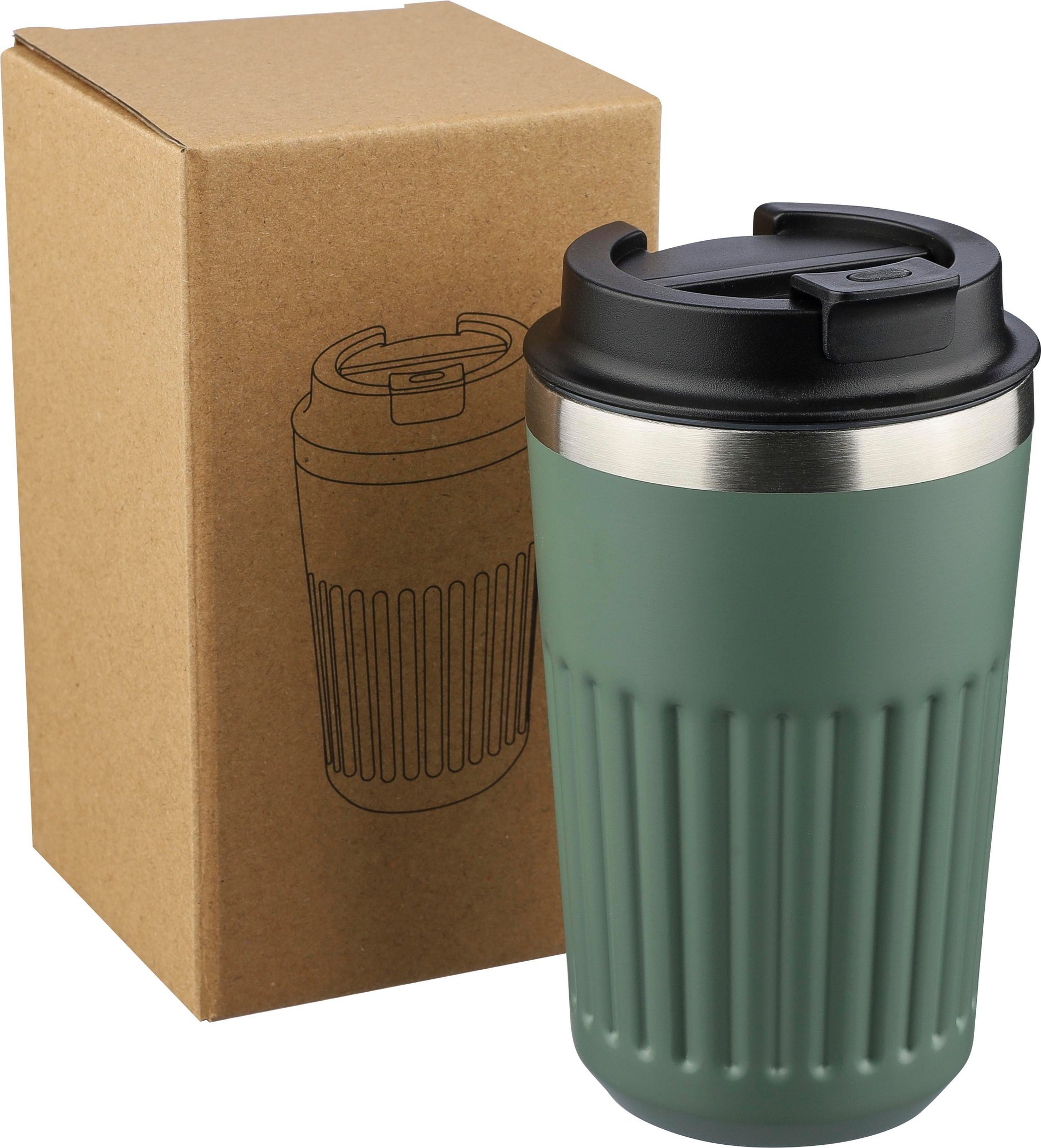 Recycelter Edelstahl-Reisebecher (400 ml) Chiara