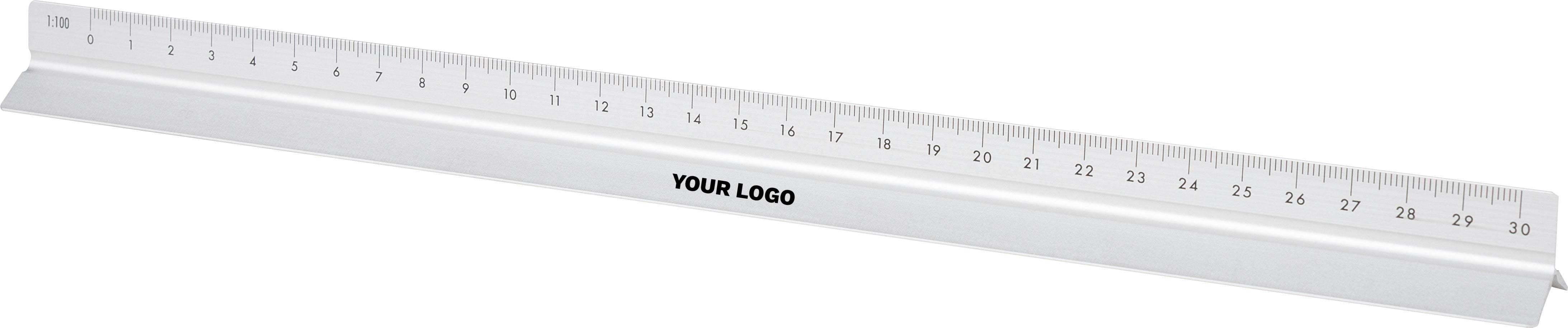 Aluminium-Dreiecklineal 30 cm Tavi