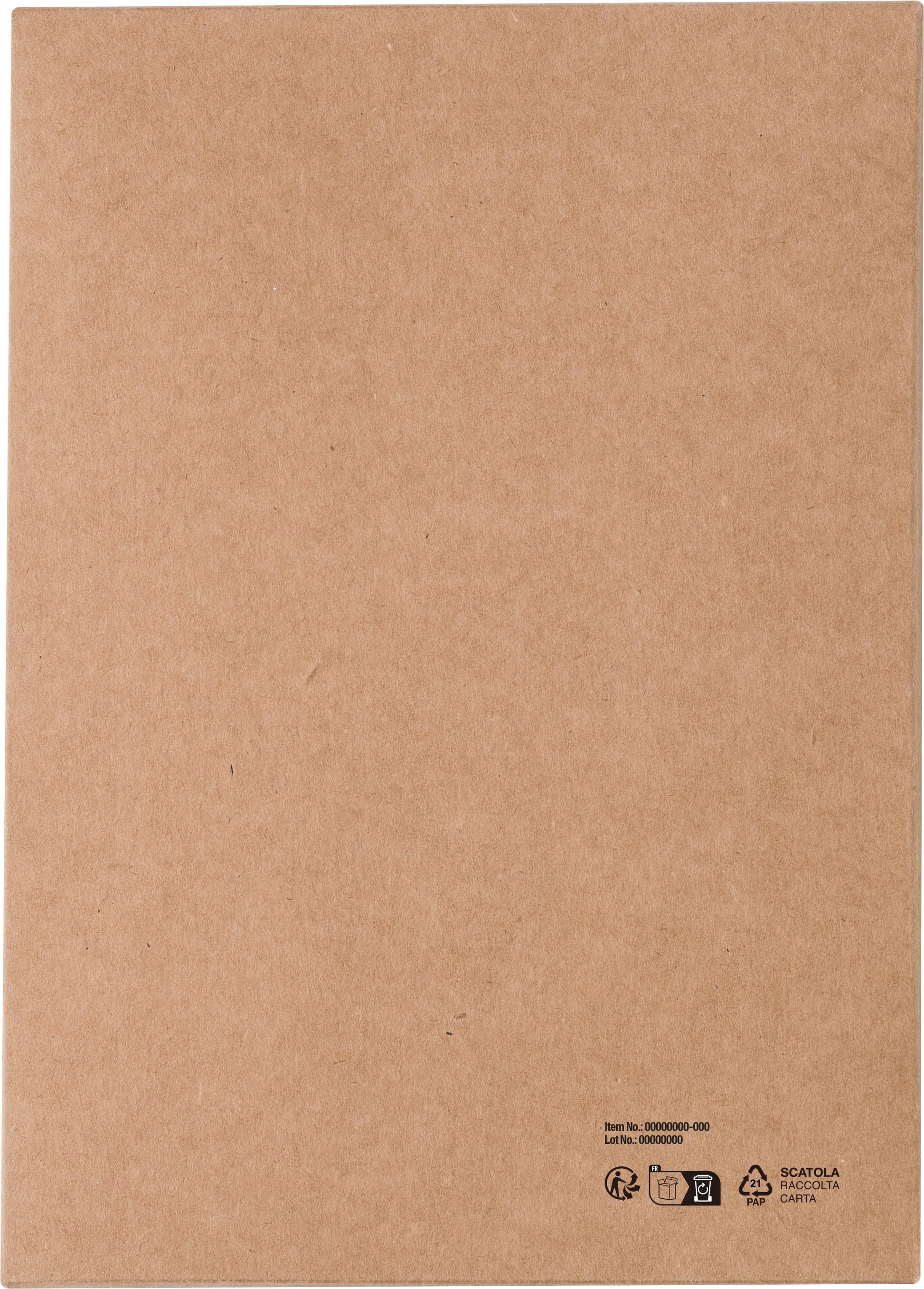 Cork-Line Notizbuch aus Kork und Leinen und Kugelschreiber aus Weizenstroh Kenzo