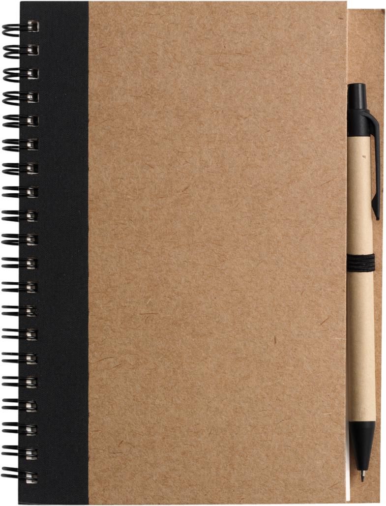 Notizbuch Stella | Recycelter Karton | Liniert | Kugelschreiber