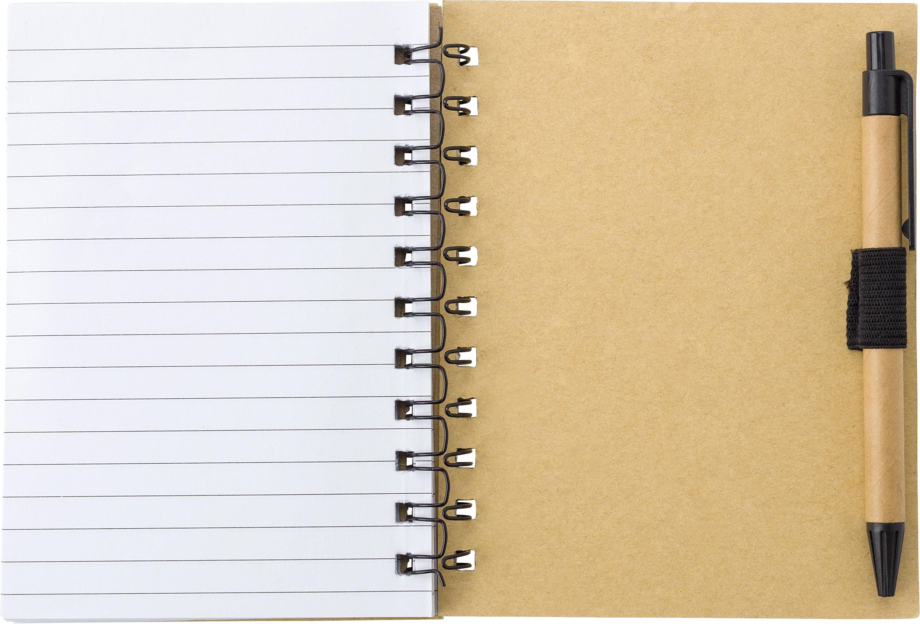 Ringbuch mit Kugelschreiber Niall