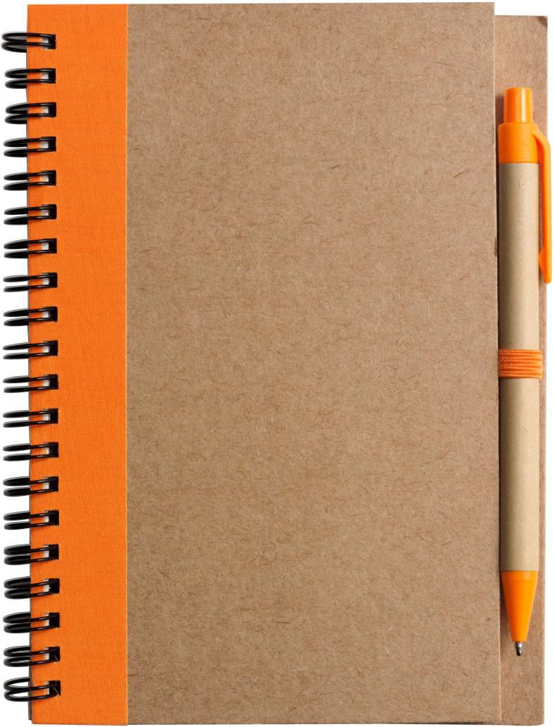 Notizbuch Stella | Recycelter Karton | Liniert | Kugelschreiber