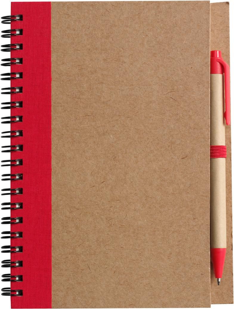 Notizbuch Stella | Recycelter Karton | Liniert | Kugelschreiber