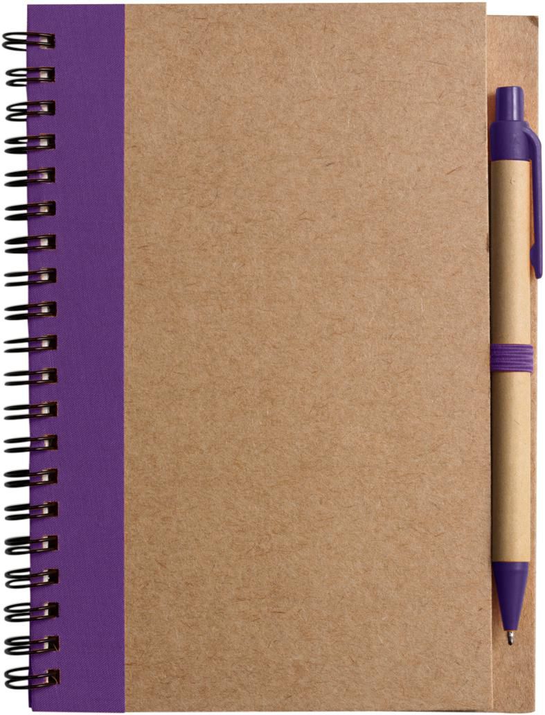 Notizbuch Stella | Recycelter Karton | Liniert | Kugelschreiber