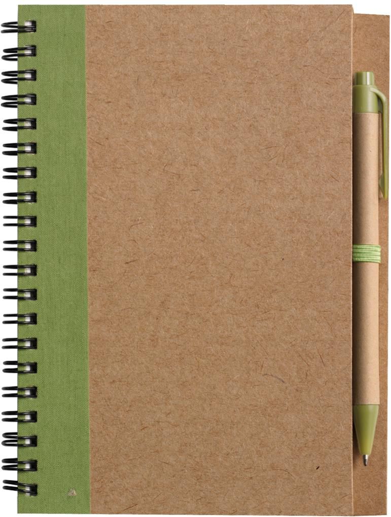 Notizbuch Stella | Recycelter Karton | Liniert | Kugelschreiber