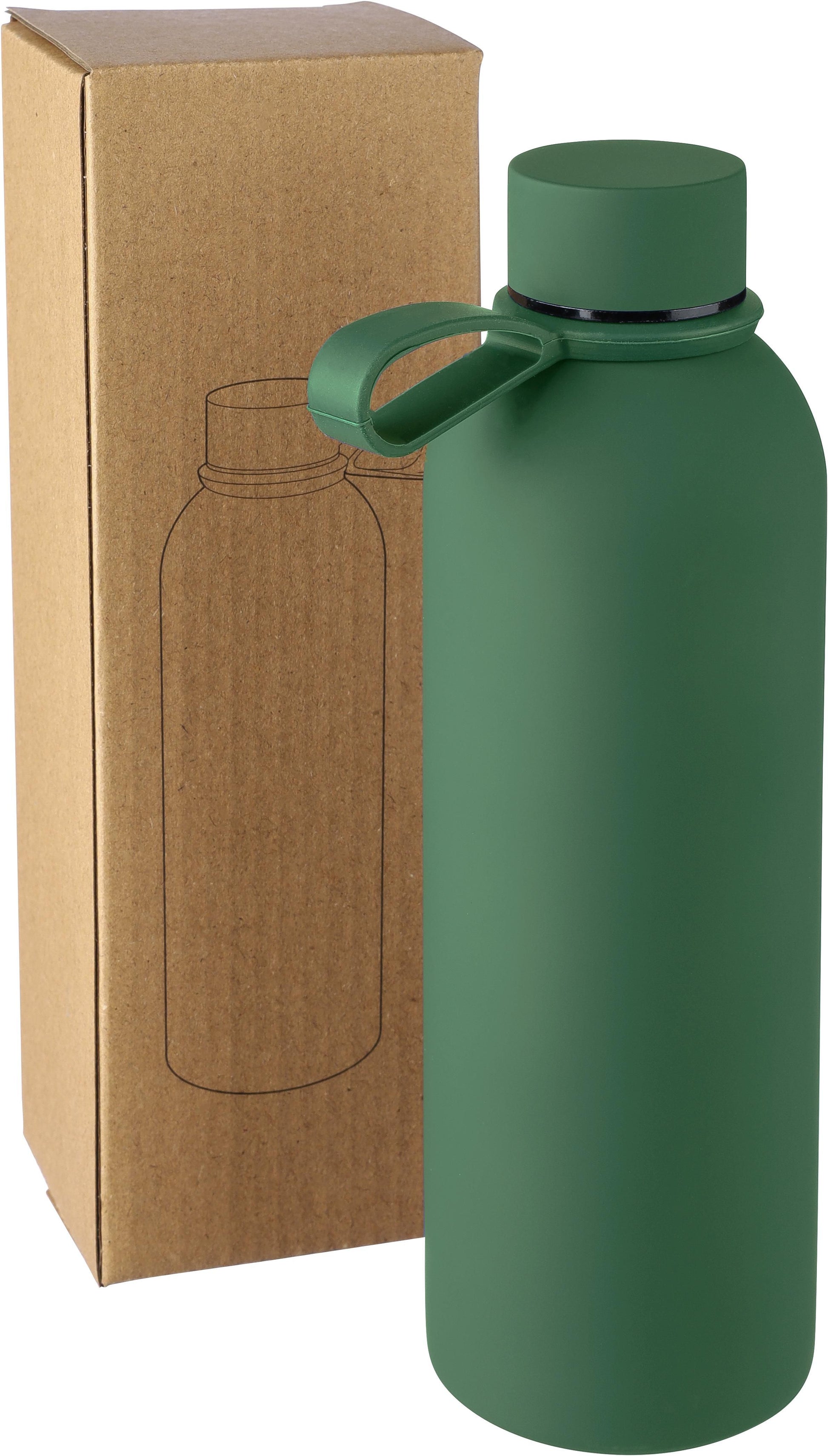 Recycelte doppelwandige Trinkflasche aus Edelstahl 500 ml Sena