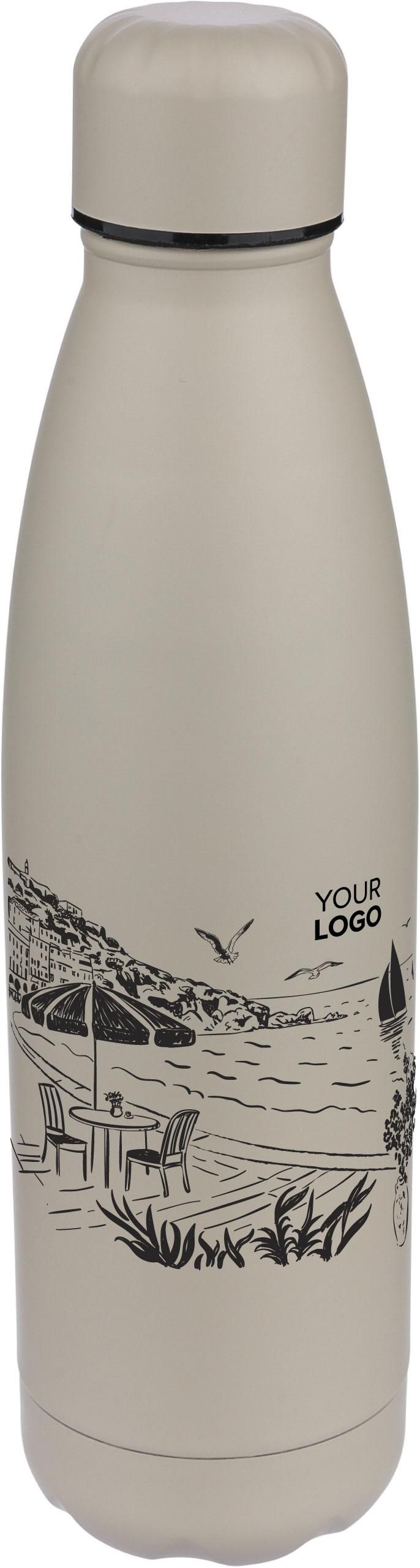 Recycelte doppelwandige Trinkflasche 500 ml Sunny