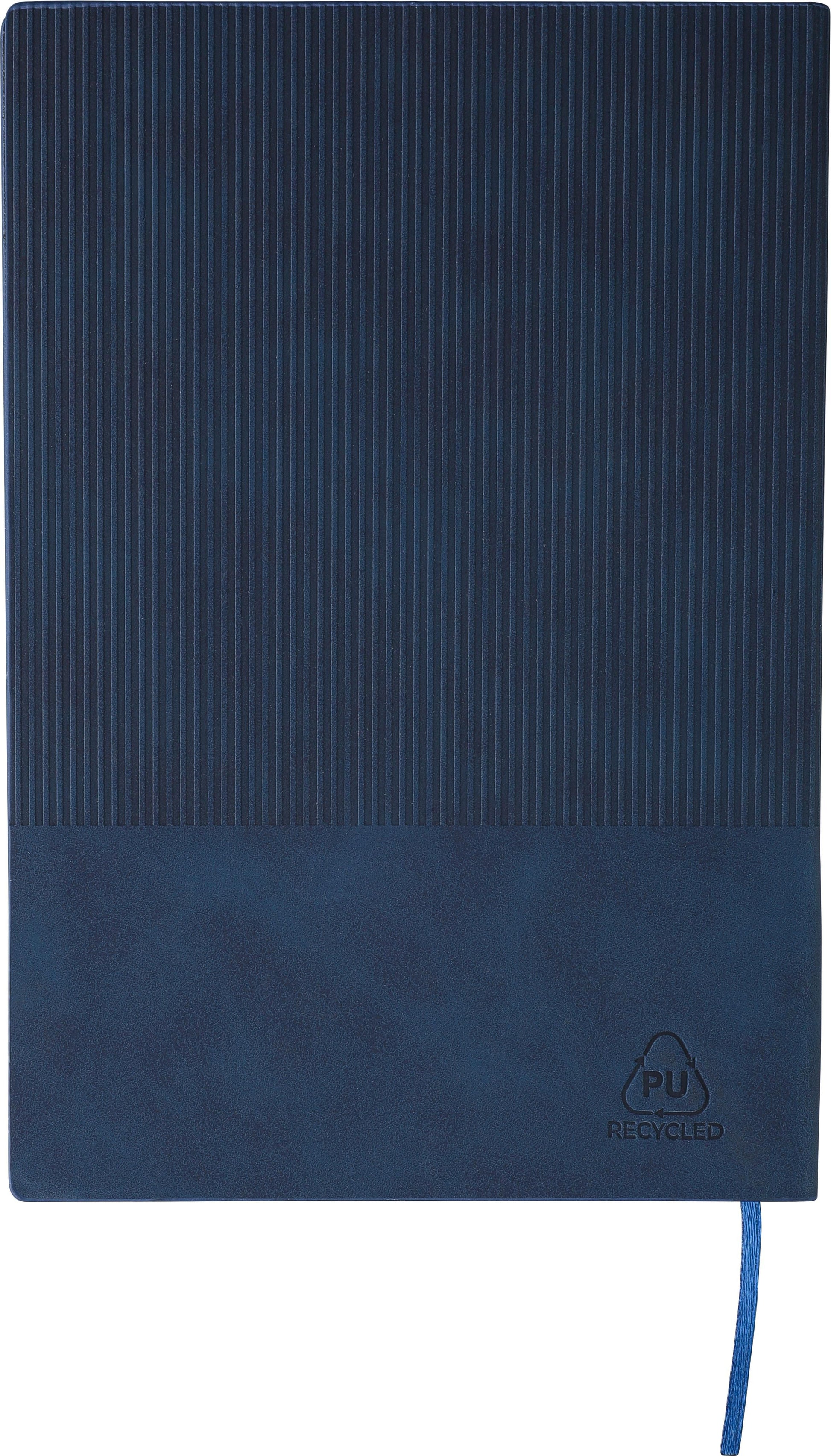 Recyceltes PU-Notizbuch (A5) und Kugelschreiber-Set Tarek