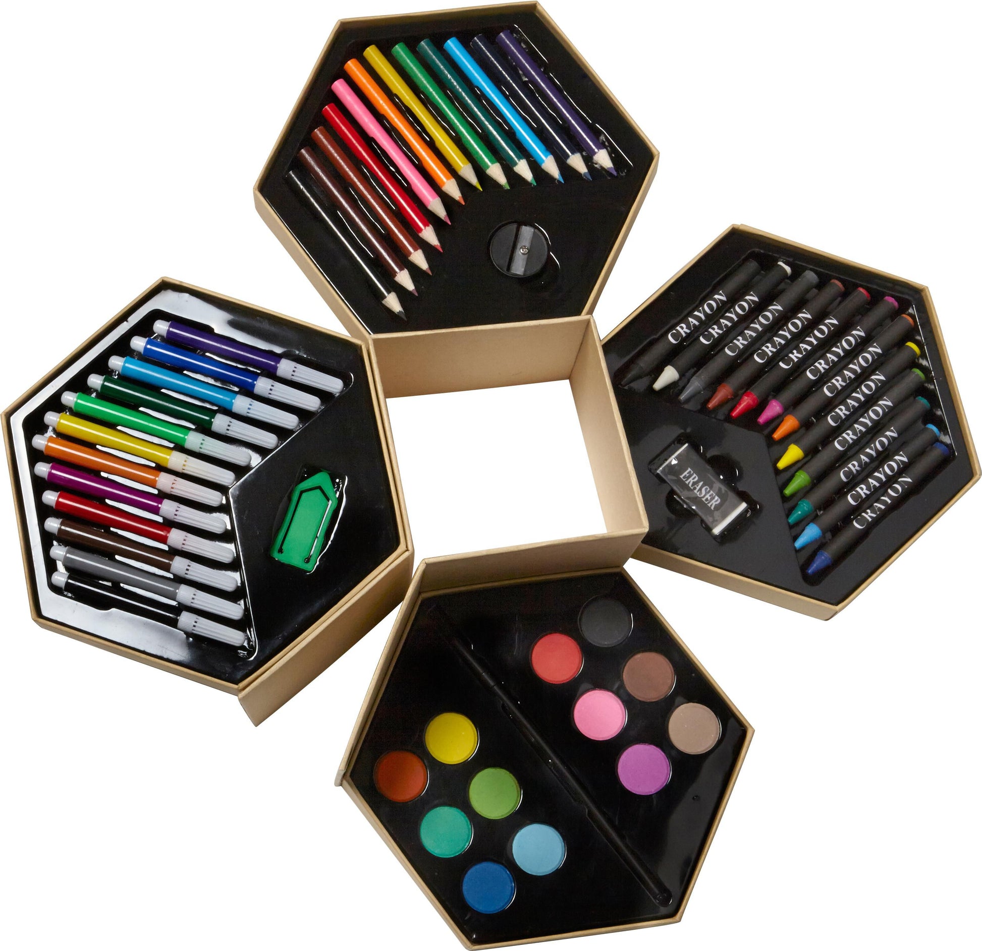 Kinderfarbbox aus Karton Kenji