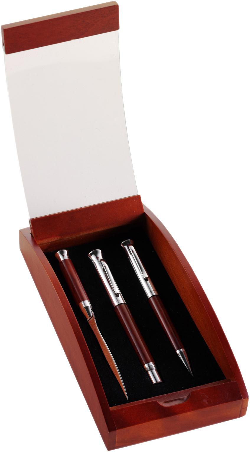 Schreibset aus Rosenholz Paulette