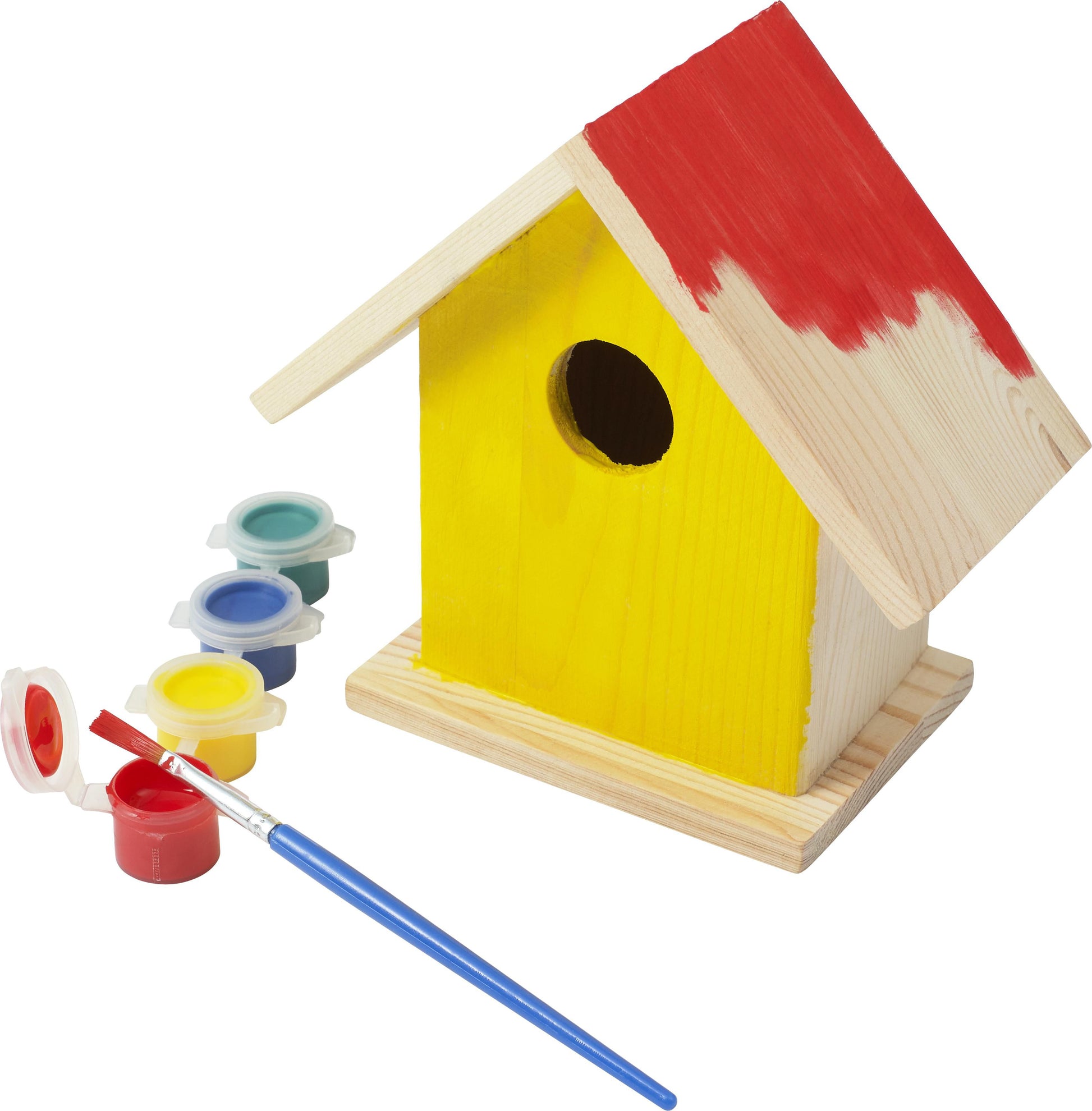 Vogelhaus mit Malset Wesley