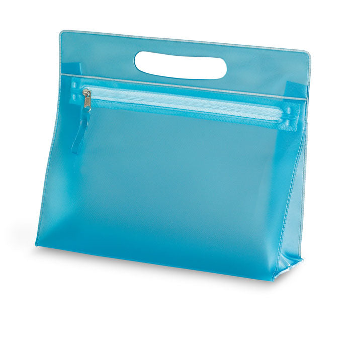 MOONLIGHT Transparente Kosmetiktasche – Blau